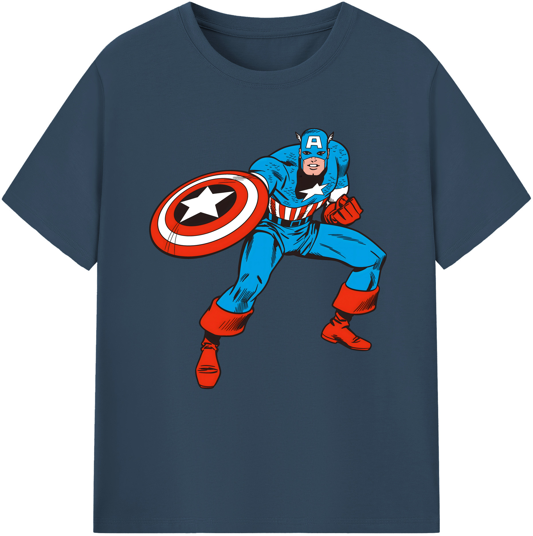 （画像用） アベンジャーズ The Avengers 綿100％半袖Tシャツ（フロントプリント）