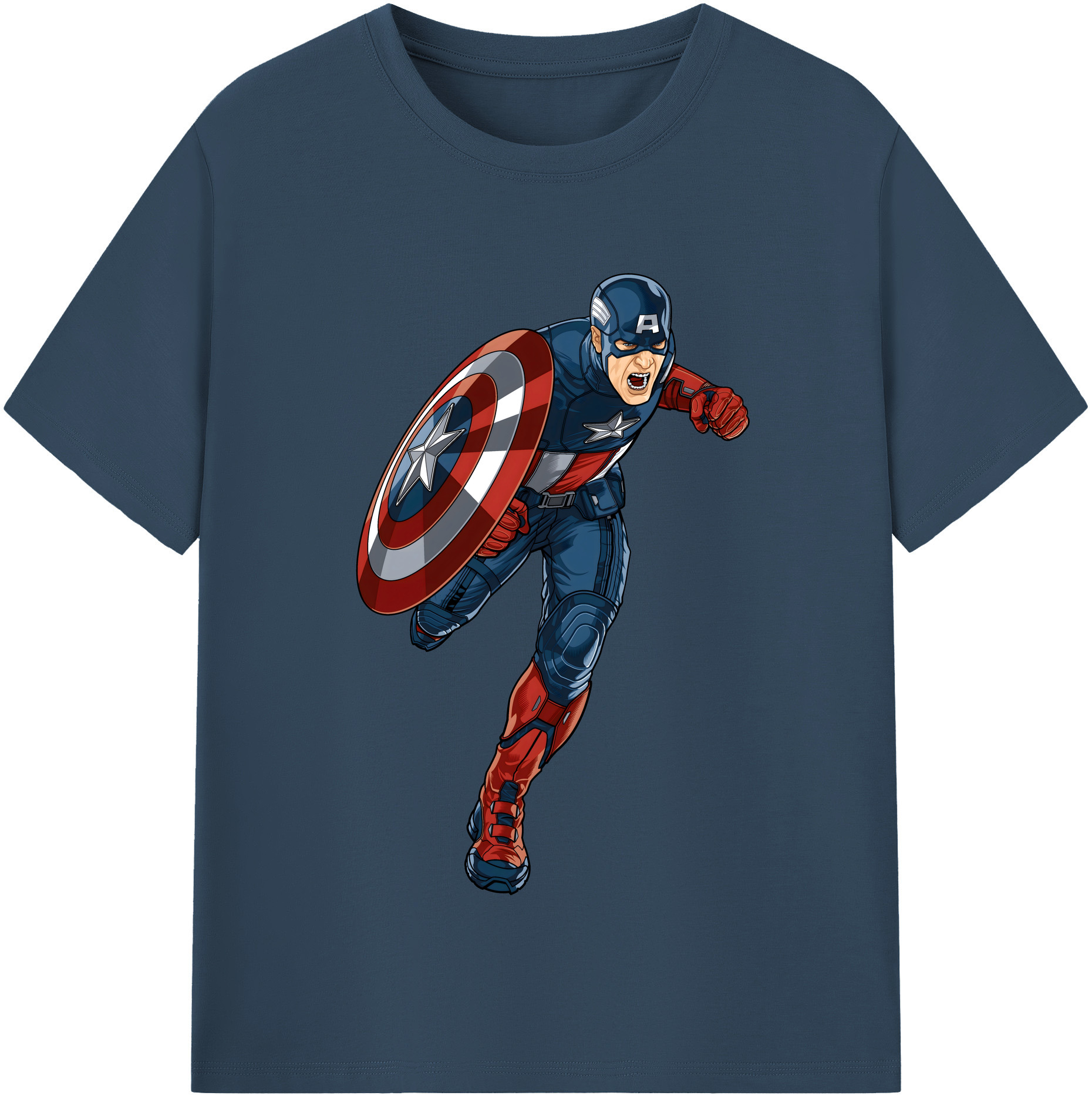 （画像用） アベンジャーズ The Avengers 綿100％半袖Tシャツ（フロントプリント）