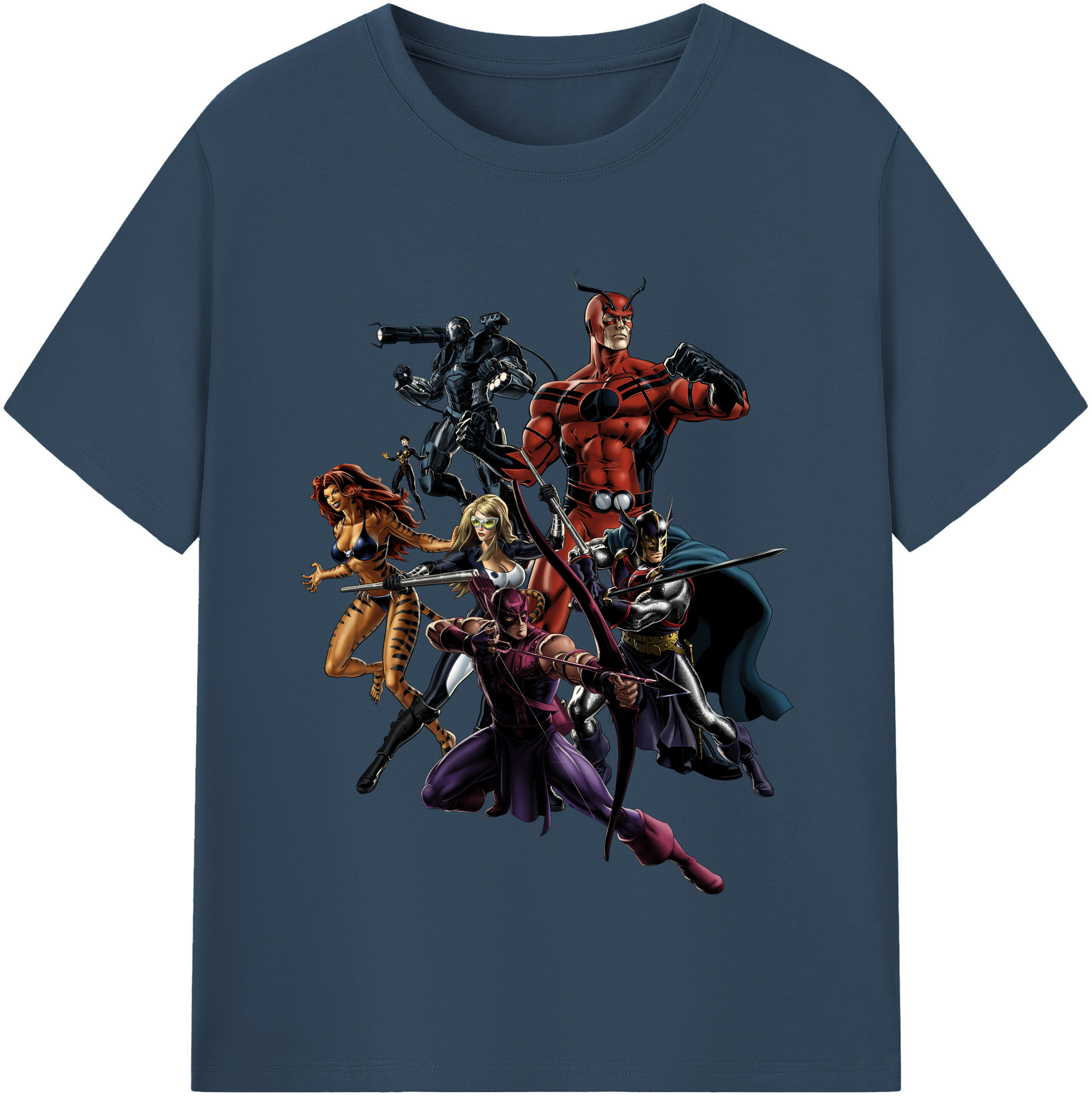 （画像用） アベンジャーズ The Avengers 綿100％半袖Tシャツ（フロントプリント）