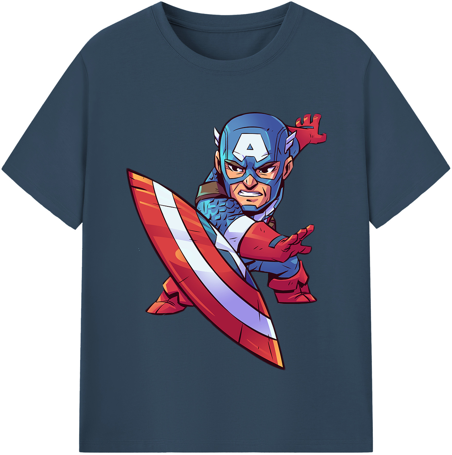 （画像用） アベンジャーズ The Avengers 綿100％半袖Tシャツ（フロントプリント）
