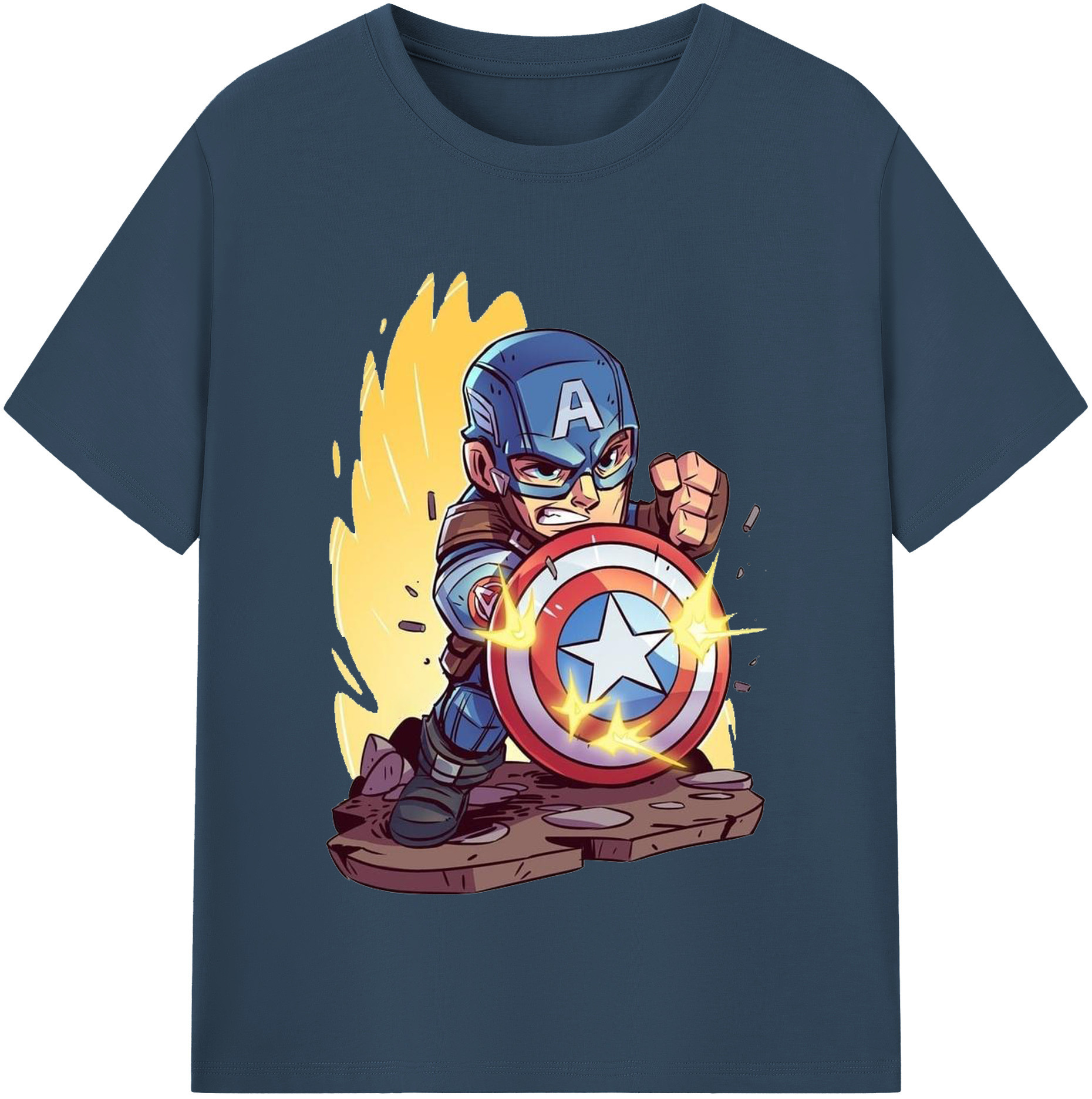 （画像用） アベンジャーズ The Avengers 綿100％半袖Tシャツ（フロントプリント）