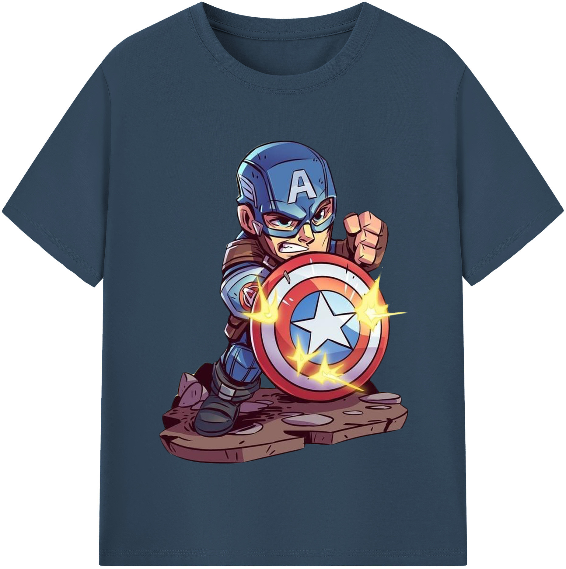 （画像用） アベンジャーズ The Avengers 綿100％半袖Tシャツ（フロントプリント）