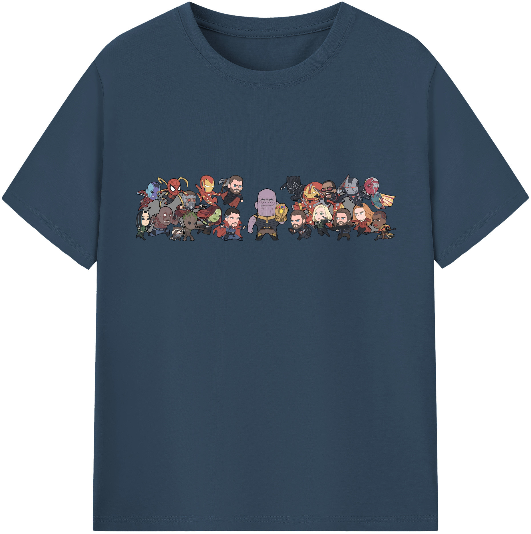（画像用） アベンジャーズ The Avengers 綿100％半袖Tシャツ（フロントプリント）