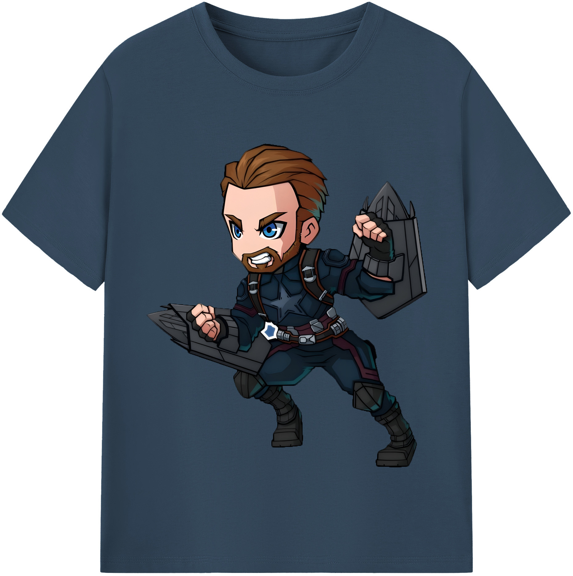（画像用） アベンジャーズ The Avengers 綿100％半袖Tシャツ（フロントプリント）