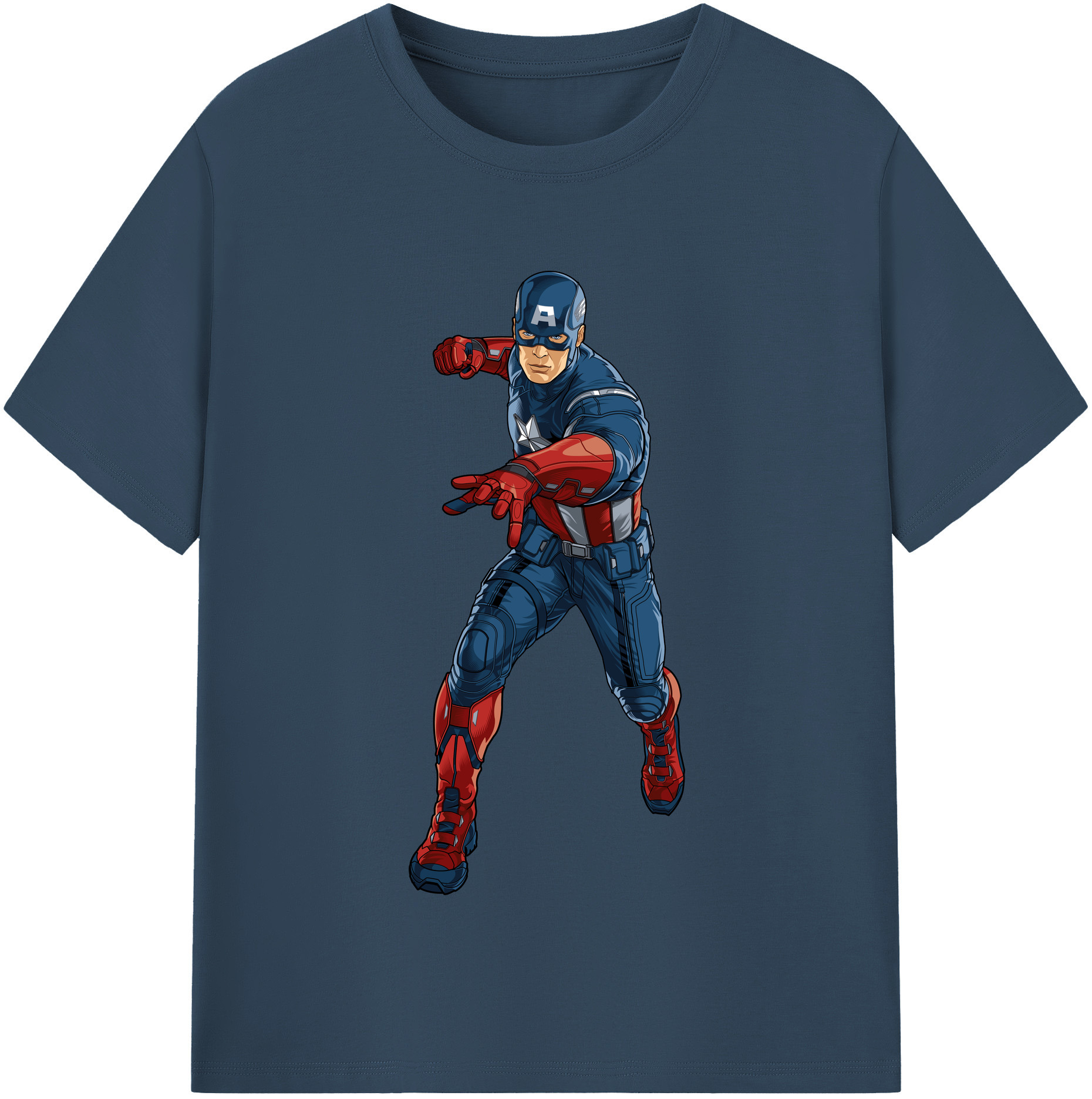 （画像用） アベンジャーズ The Avengers 綿100％半袖Tシャツ（フロントプリント）
