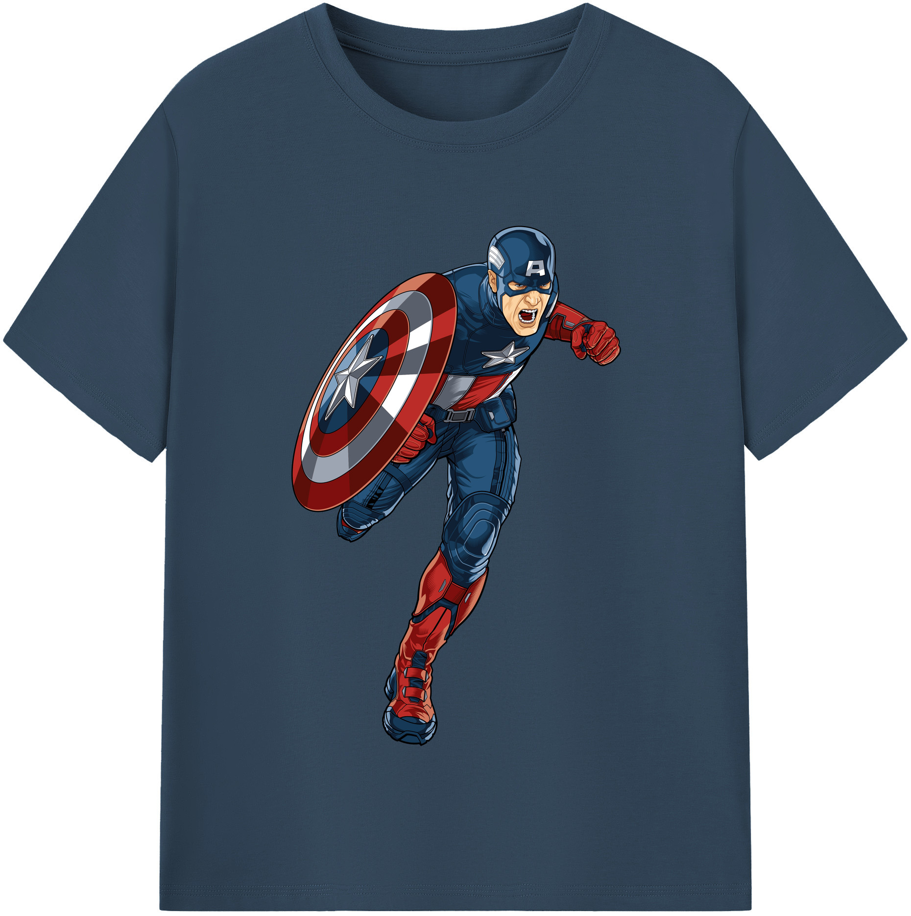 （画像用） アベンジャーズ The Avengers 綿100％半袖Tシャツ（フロントプリント）