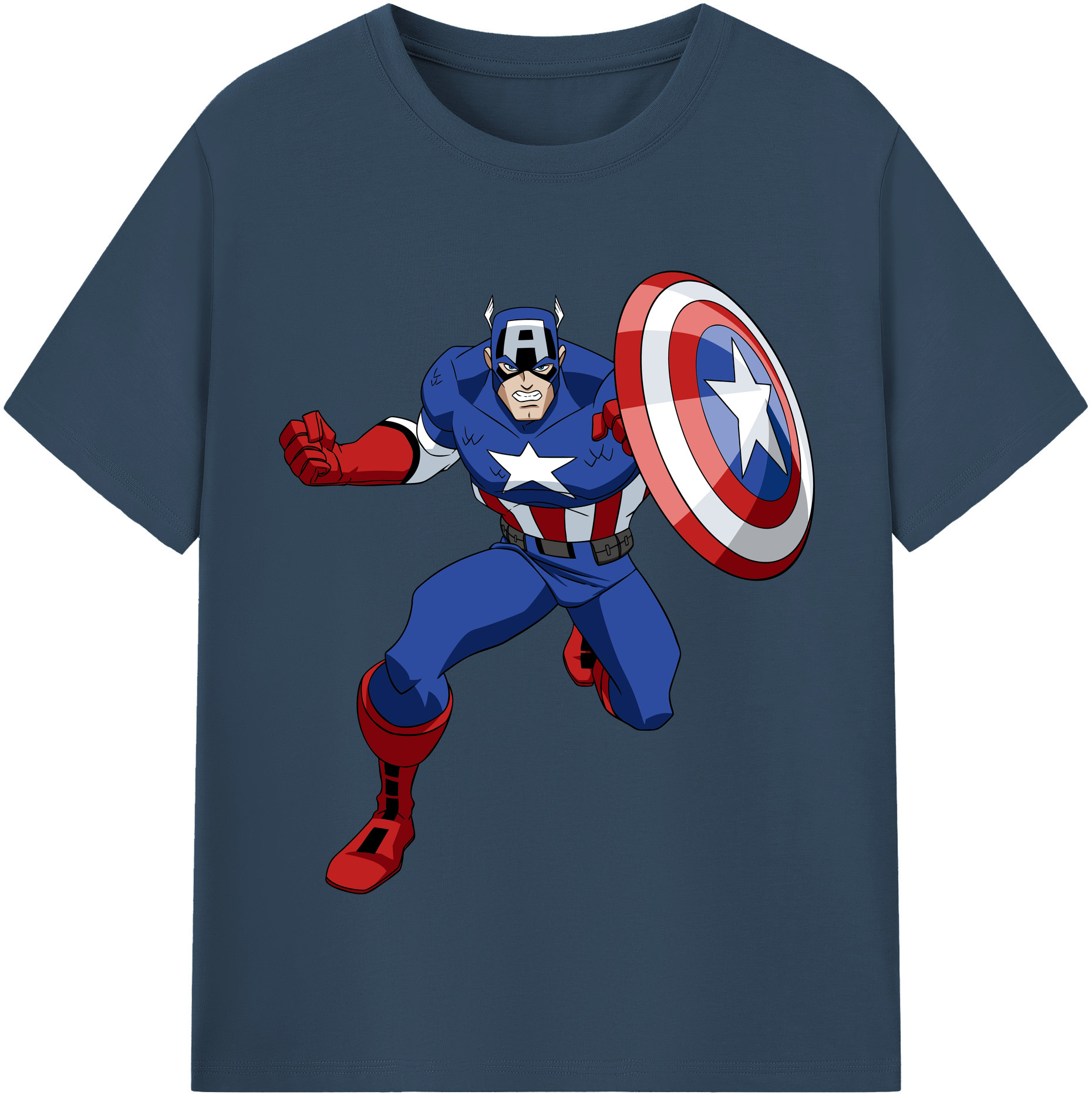 （画像用） アベンジャーズ The Avengers 綿100％半袖Tシャツ（フロントプリント）