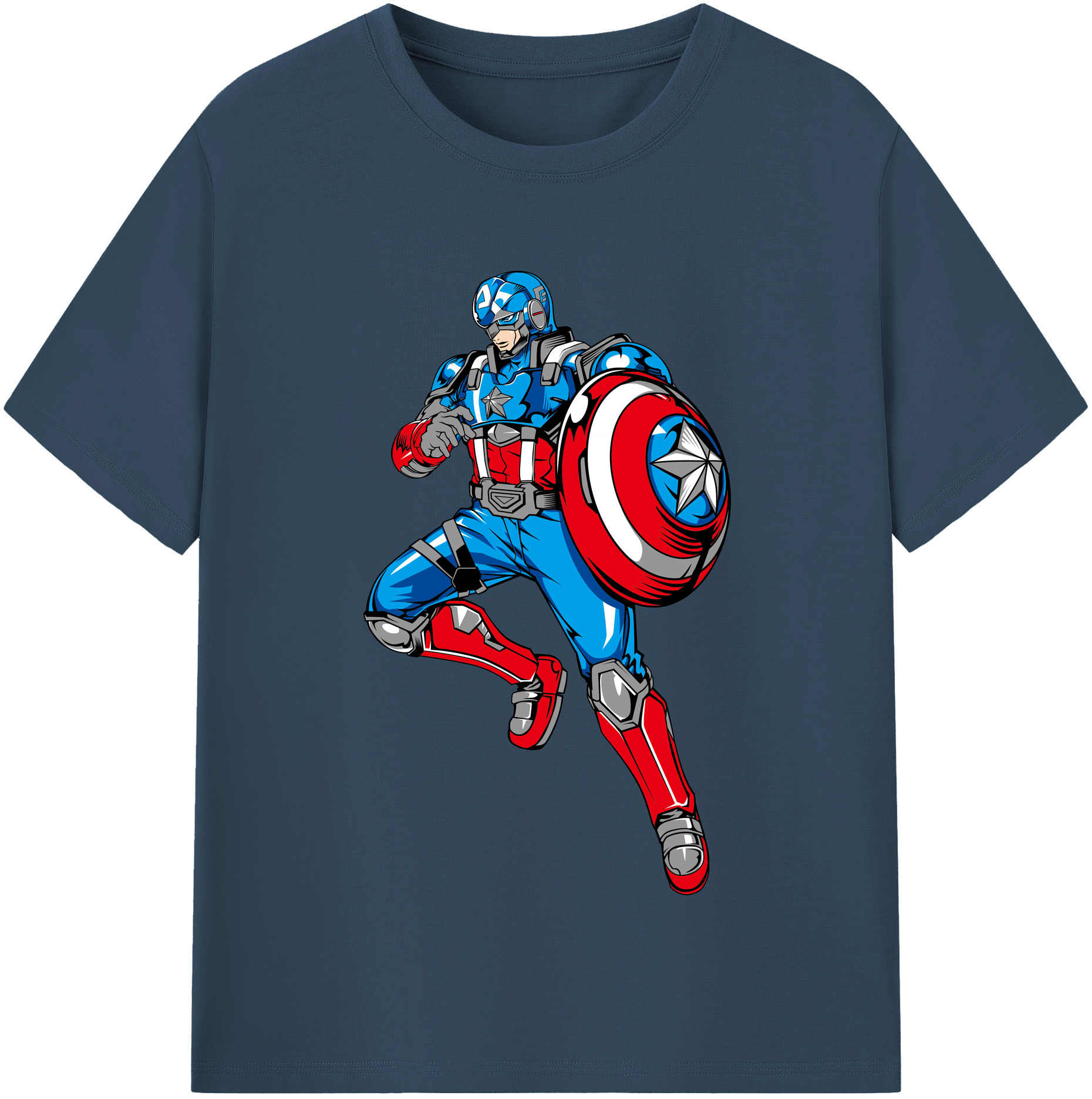 （画像用） アベンジャーズ The Avengers 綿100％半袖Tシャツ（フロントプリント）
