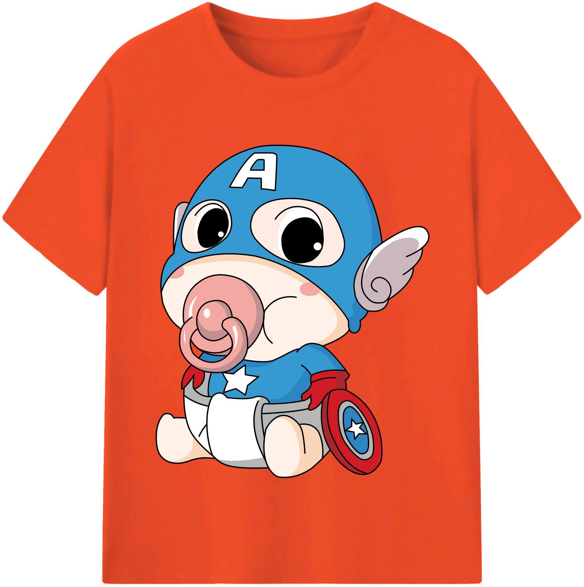 （画像用） アベンジャーズ The Avengers 綿100％半袖Tシャツ（フロントプリント）