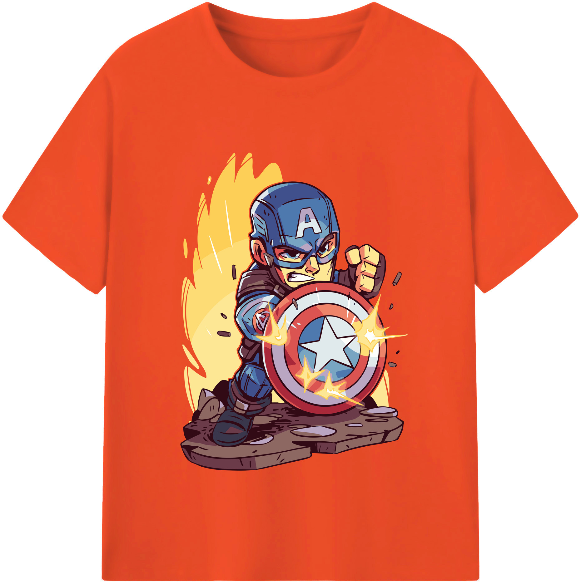 （画像用） アベンジャーズ The Avengers 綿100％半袖Tシャツ（フロントプリント）