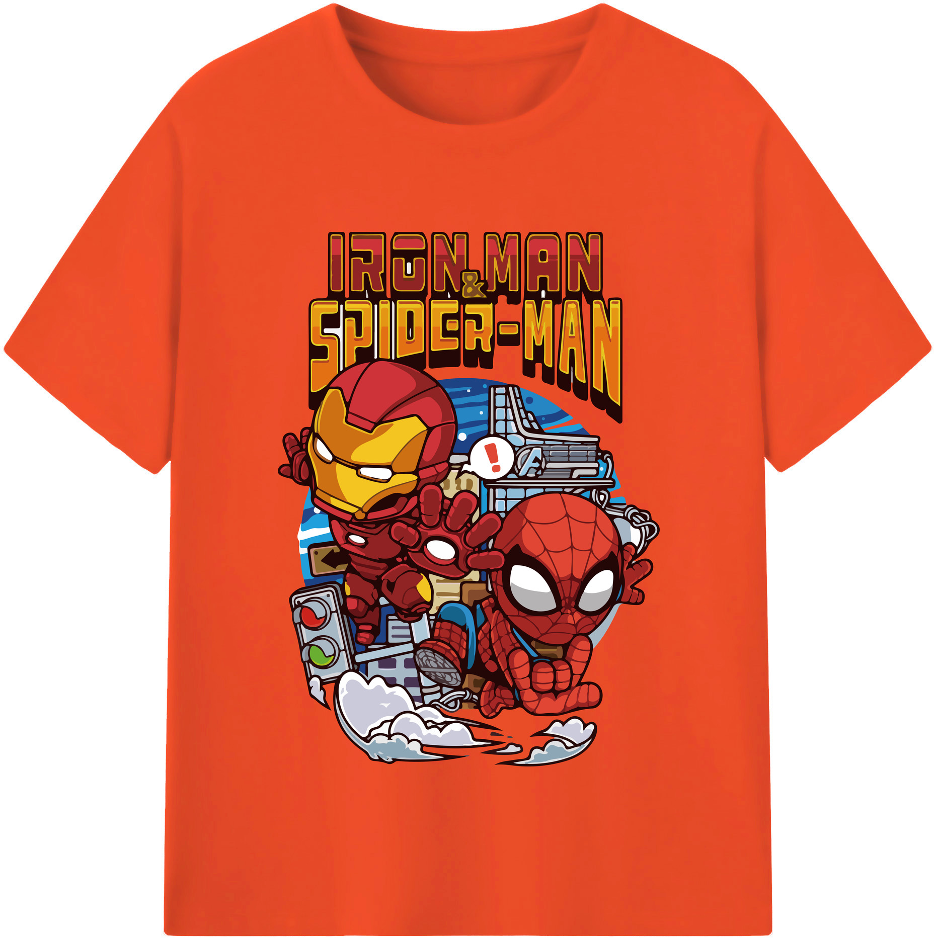 （画像用） アベンジャーズ The Avengers 綿100％半袖Tシャツ（フロントプリント）