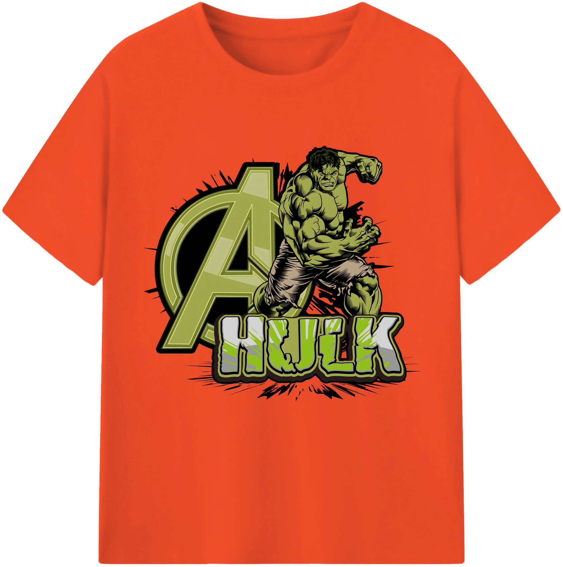 （画像用） アベンジャーズ The Avengers 綿100％半袖Tシャツ（フロントプリント）