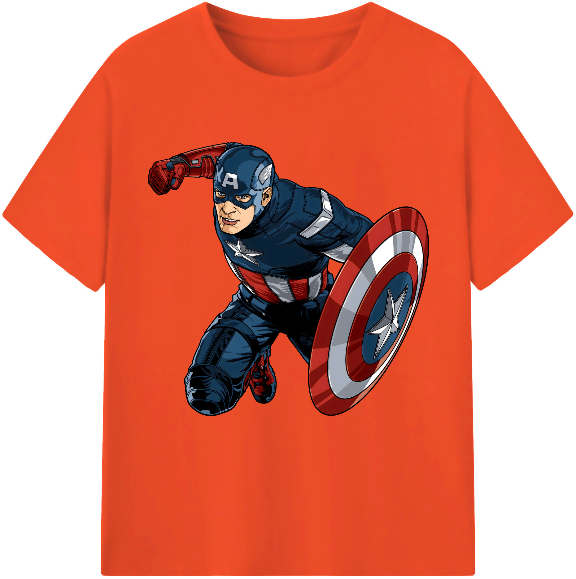 （画像用） アベンジャーズ The Avengers 綿100％半袖Tシャツ（フロントプリント）