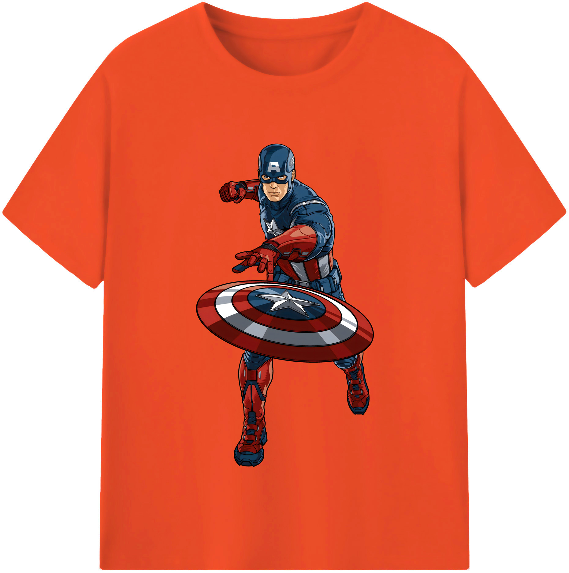 （画像用） アベンジャーズ The Avengers 綿100％半袖Tシャツ（フロントプリント）
