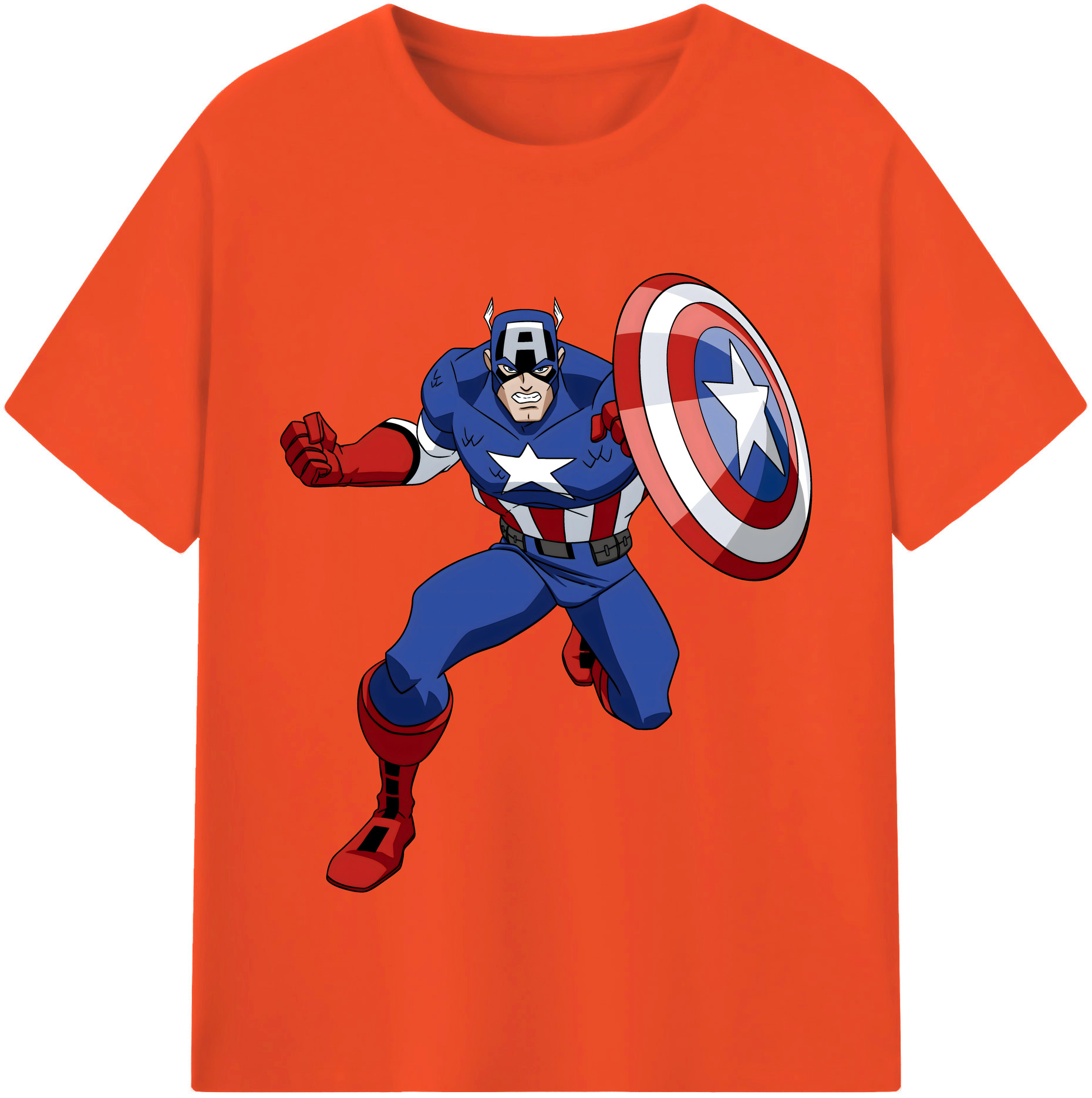 （画像用） アベンジャーズ The Avengers 綿100％半袖Tシャツ（フロントプリント）