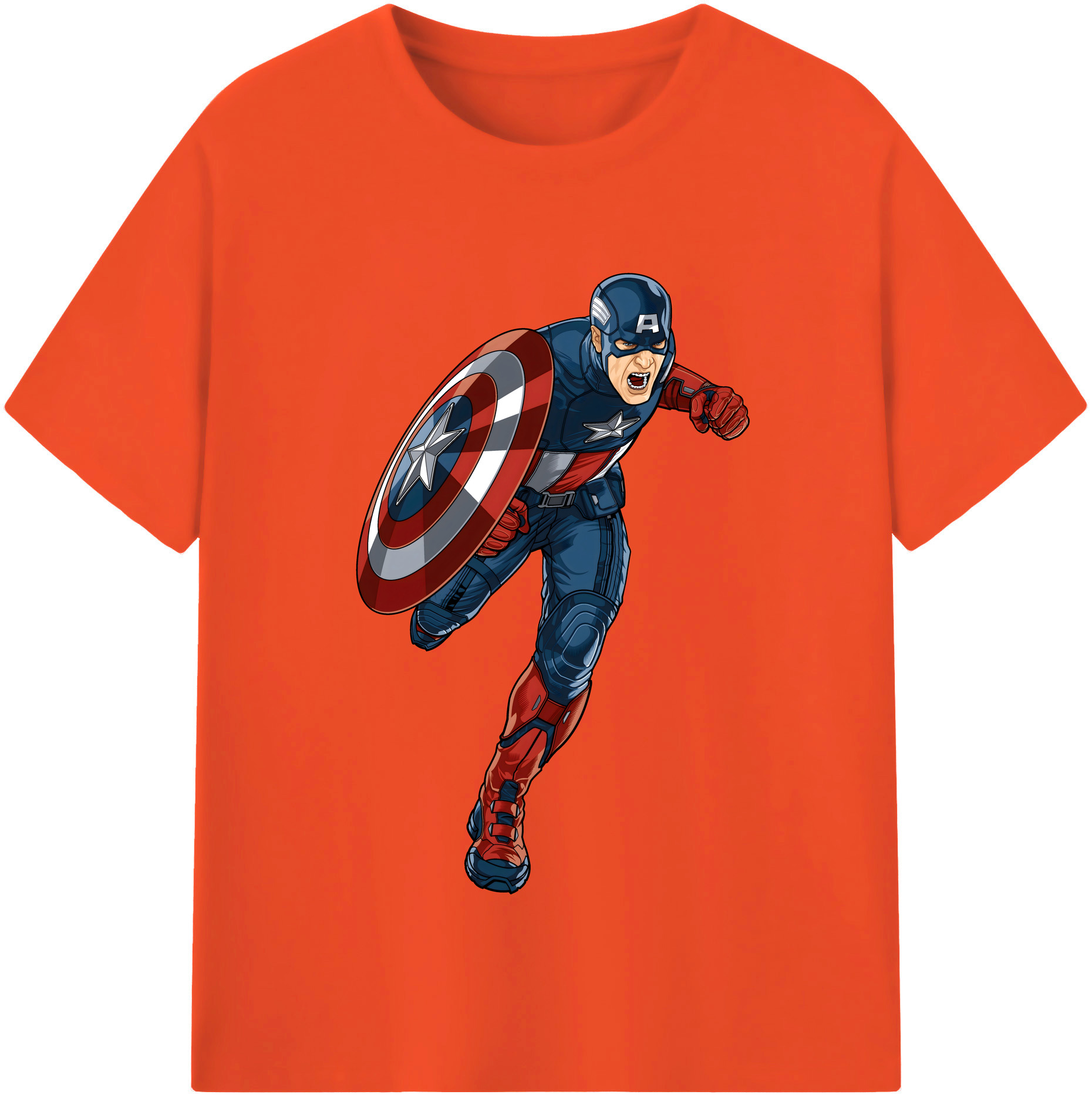 （画像用） アベンジャーズ The Avengers 綿100％半袖Tシャツ（フロントプリント）