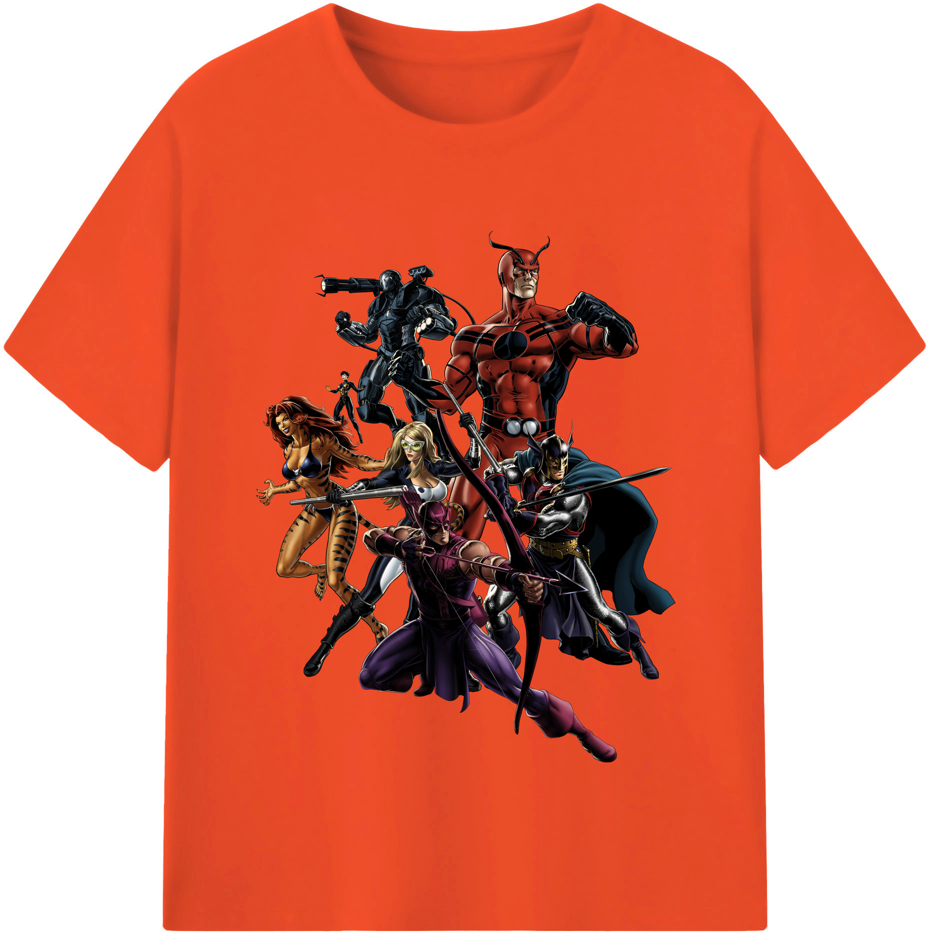 （画像用） アベンジャーズ The Avengers 綿100％半袖Tシャツ（フロントプリント）