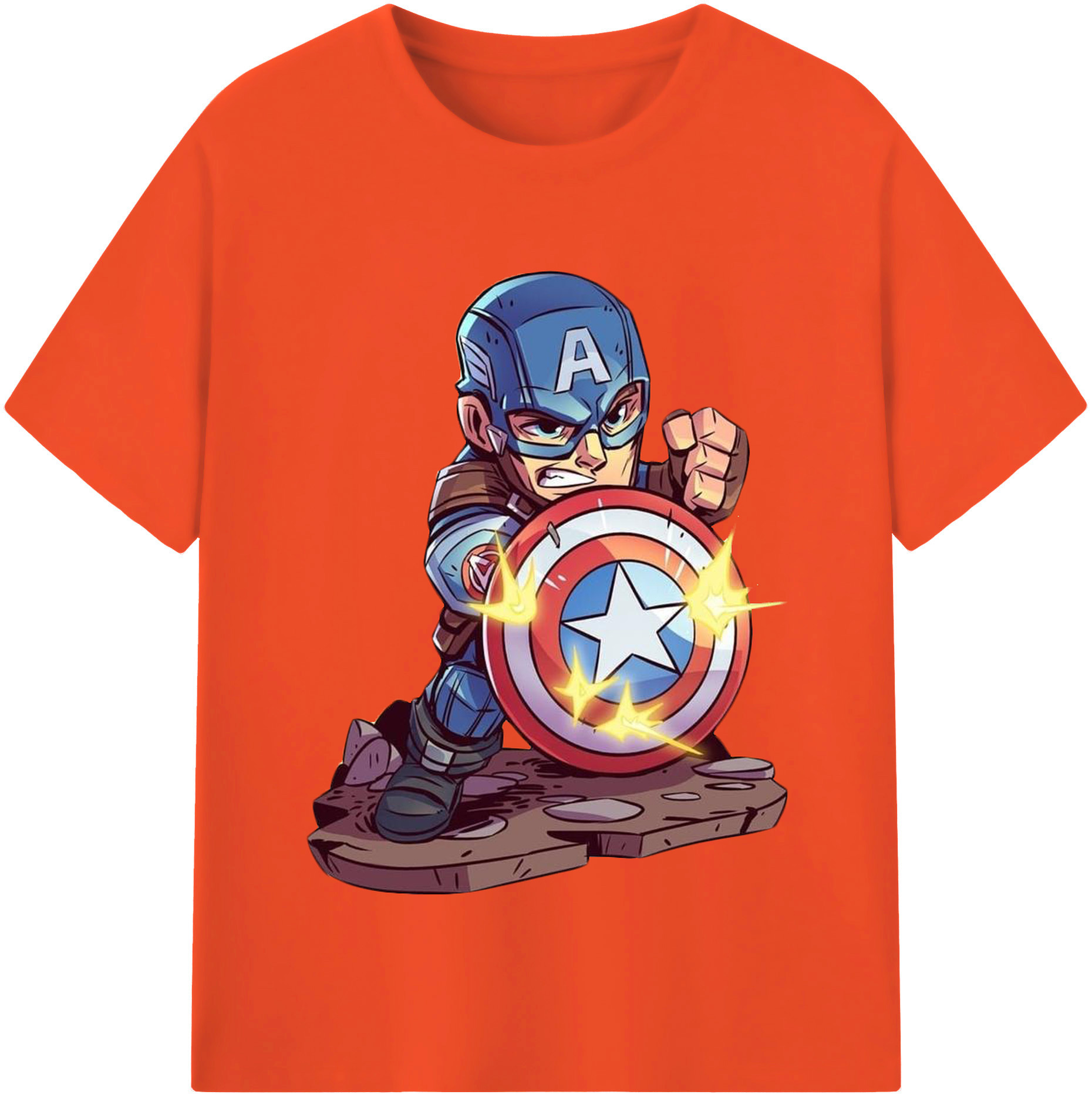 （画像用） アベンジャーズ The Avengers 綿100％半袖Tシャツ（フロントプリント）