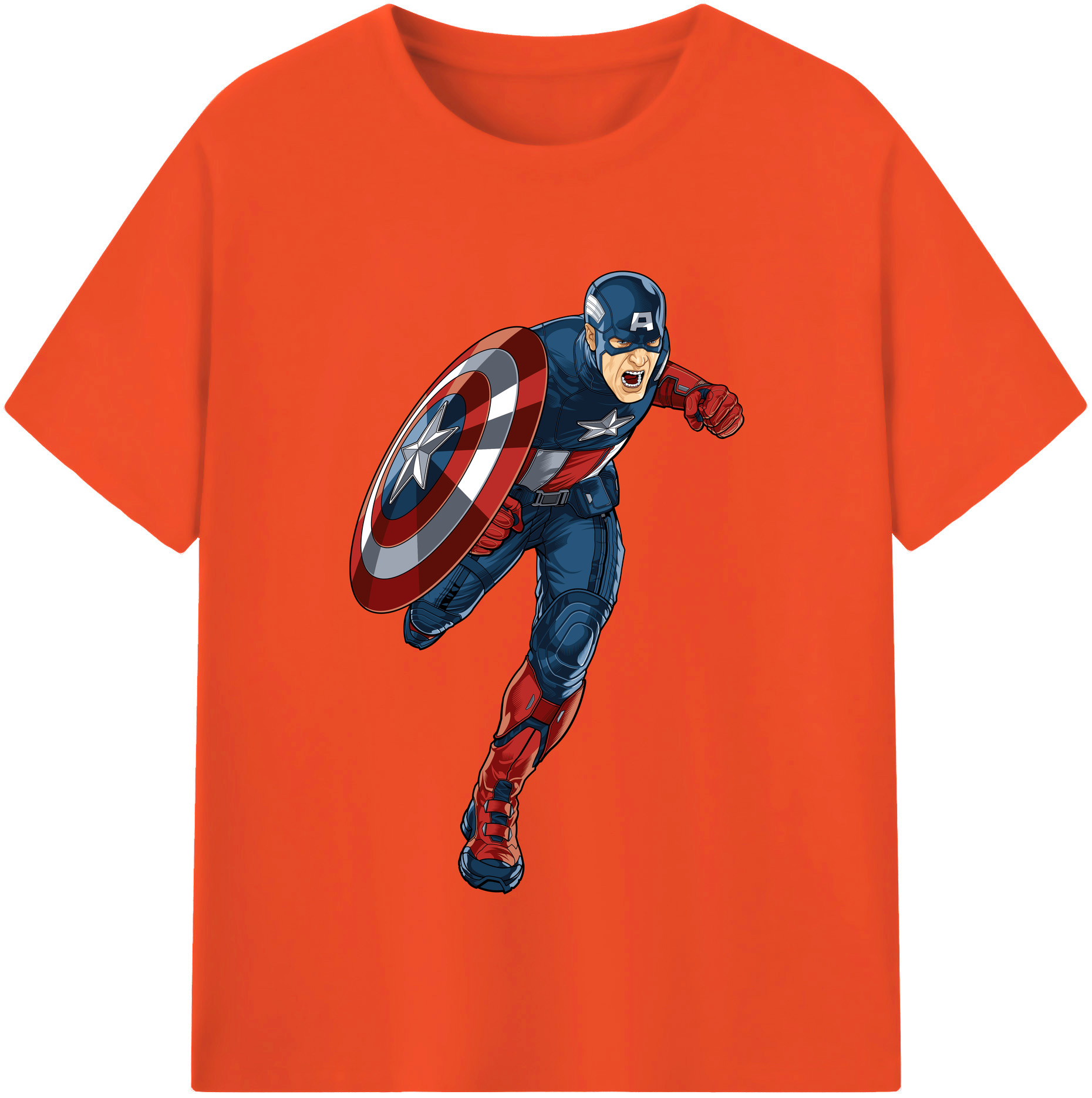 （画像用） アベンジャーズ The Avengers 綿100％半袖Tシャツ（フロントプリント）