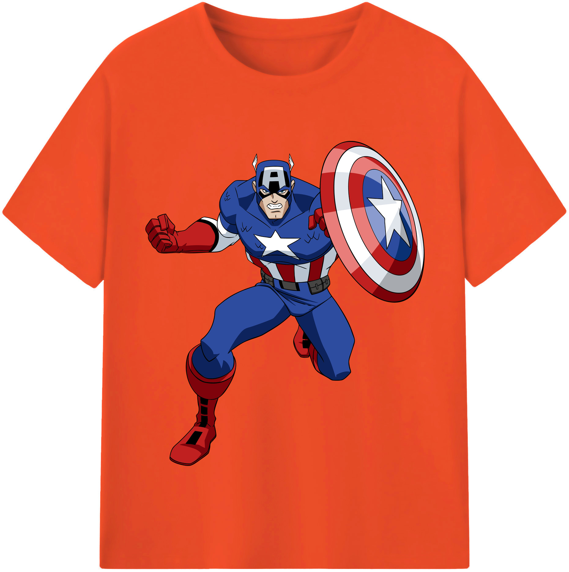 （画像用） アベンジャーズ The Avengers 綿100％半袖Tシャツ（フロントプリント）