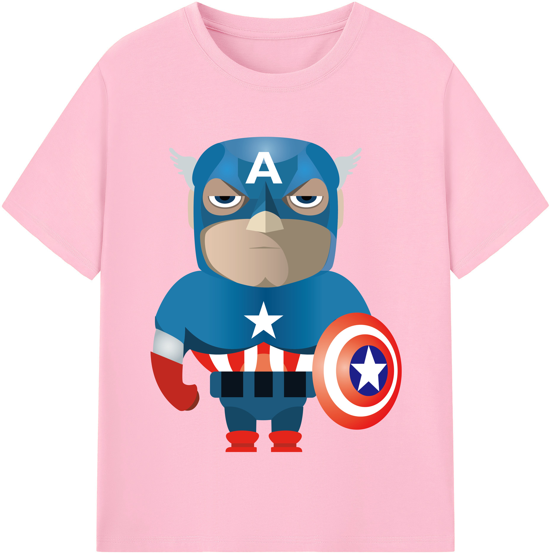 （画像用） アベンジャーズ The Avengers 綿100％半袖Tシャツ（フロントプリント）