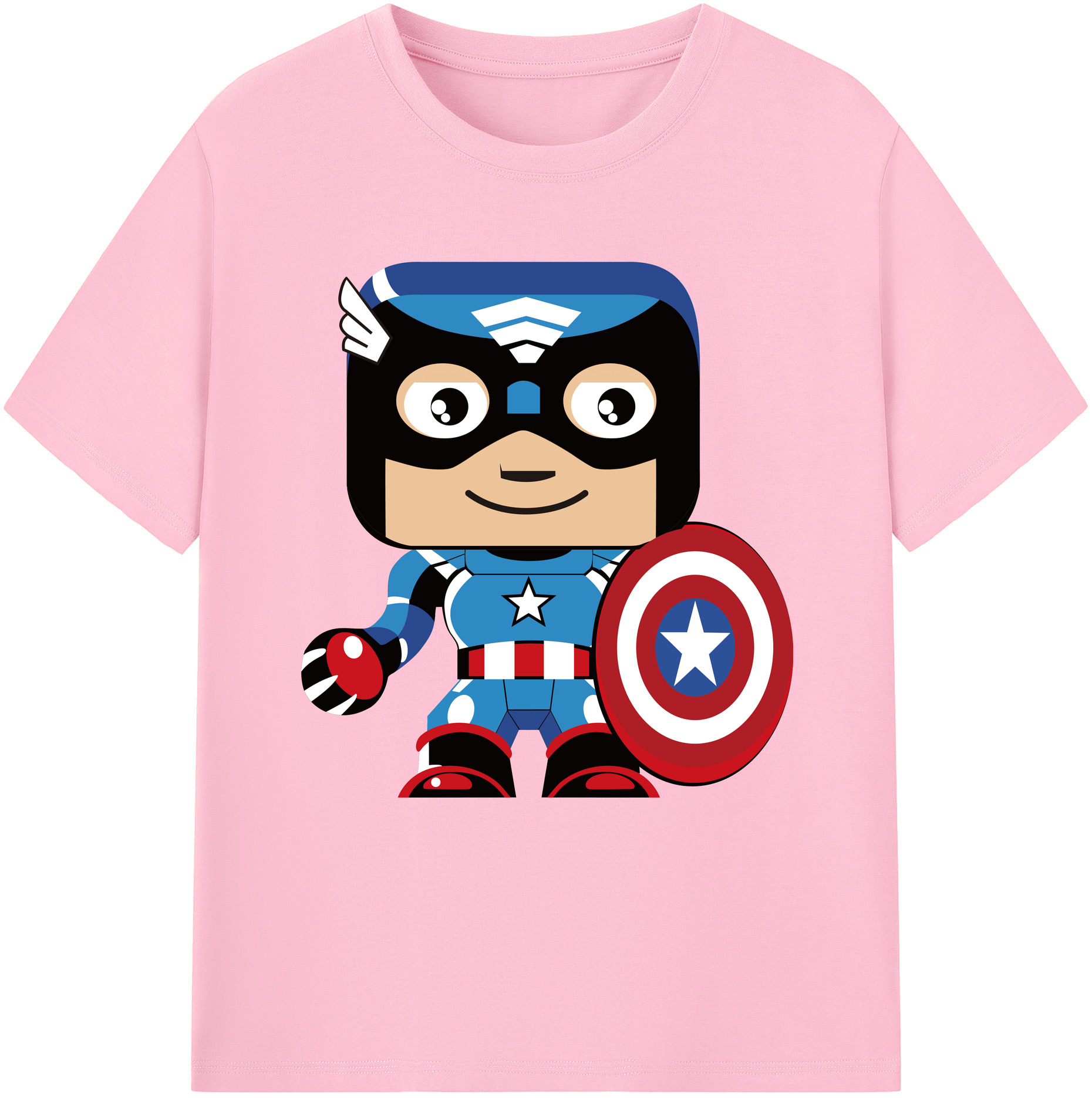 （画像用） アベンジャーズ The Avengers 綿100％半袖Tシャツ（フロントプリント）