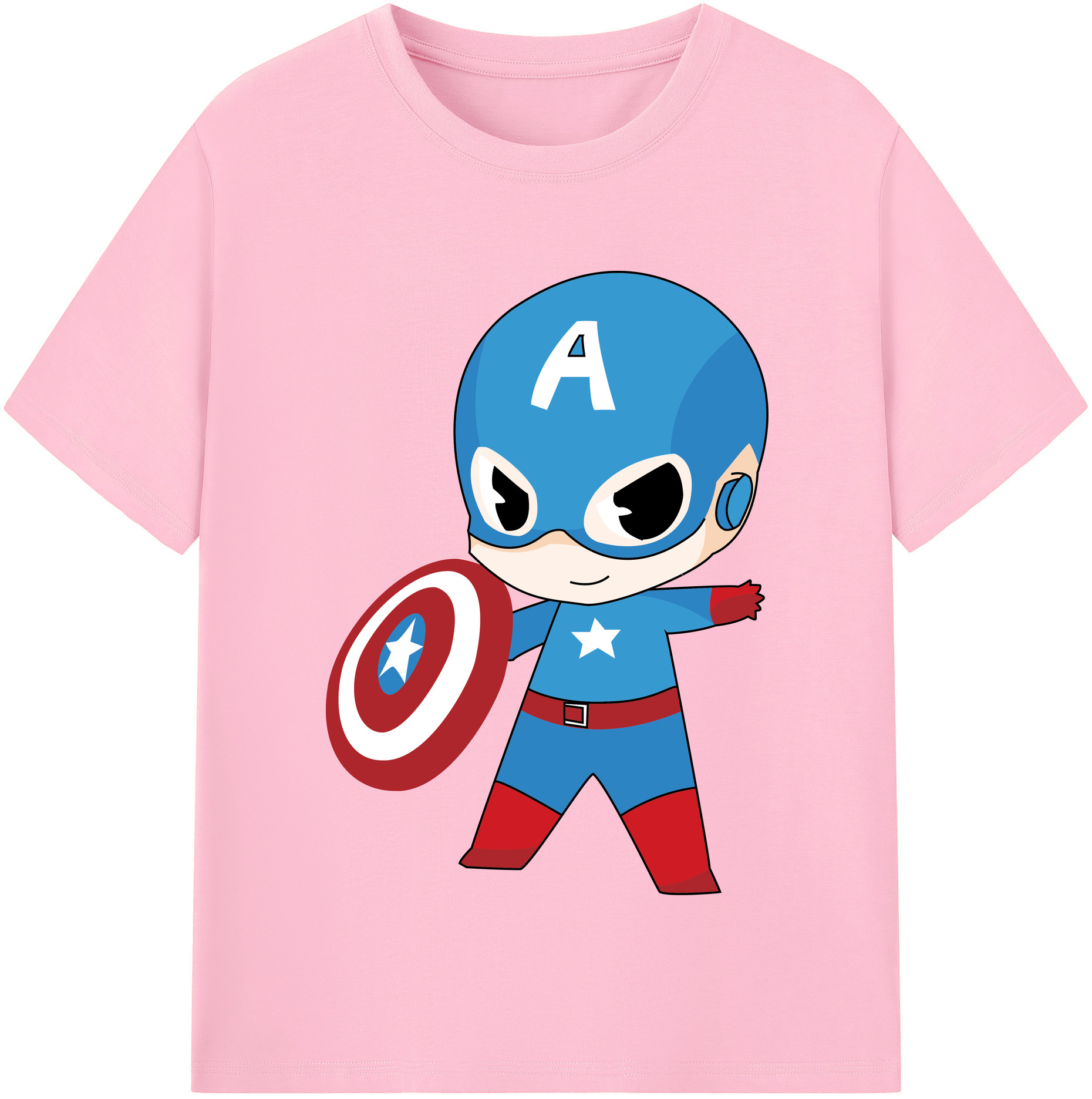 （画像用） アベンジャーズ The Avengers 綿100％半袖Tシャツ（フロントプリント）