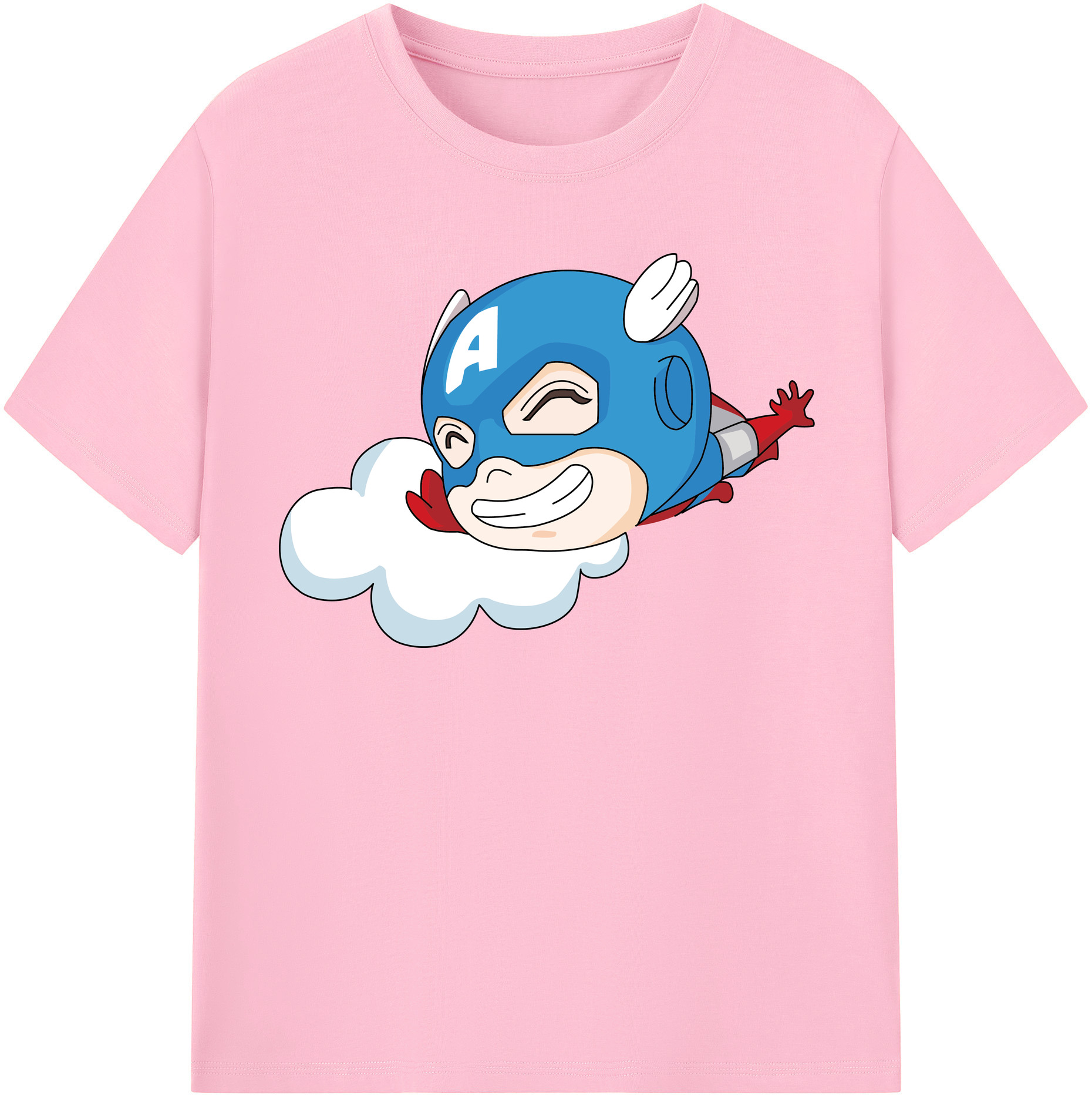 （画像用） アベンジャーズ The Avengers 綿100％半袖Tシャツ（フロントプリント）