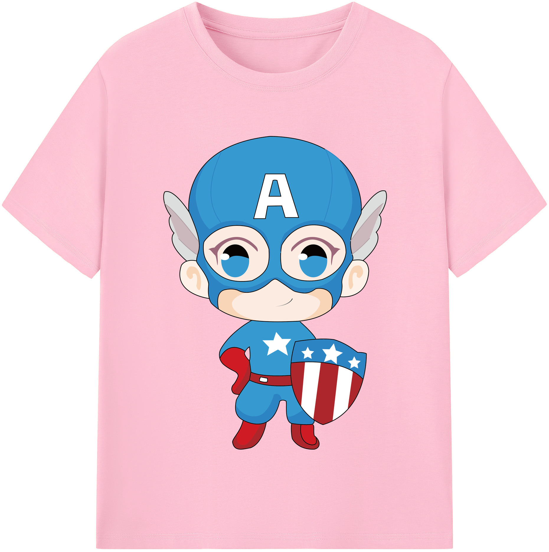 （画像用） アベンジャーズ The Avengers 綿100％半袖Tシャツ（フロントプリント）