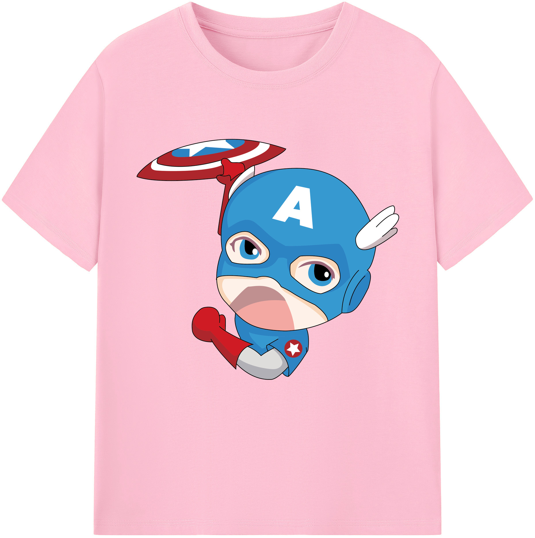 （画像用） アベンジャーズ The Avengers 綿100％半袖Tシャツ（フロントプリント）