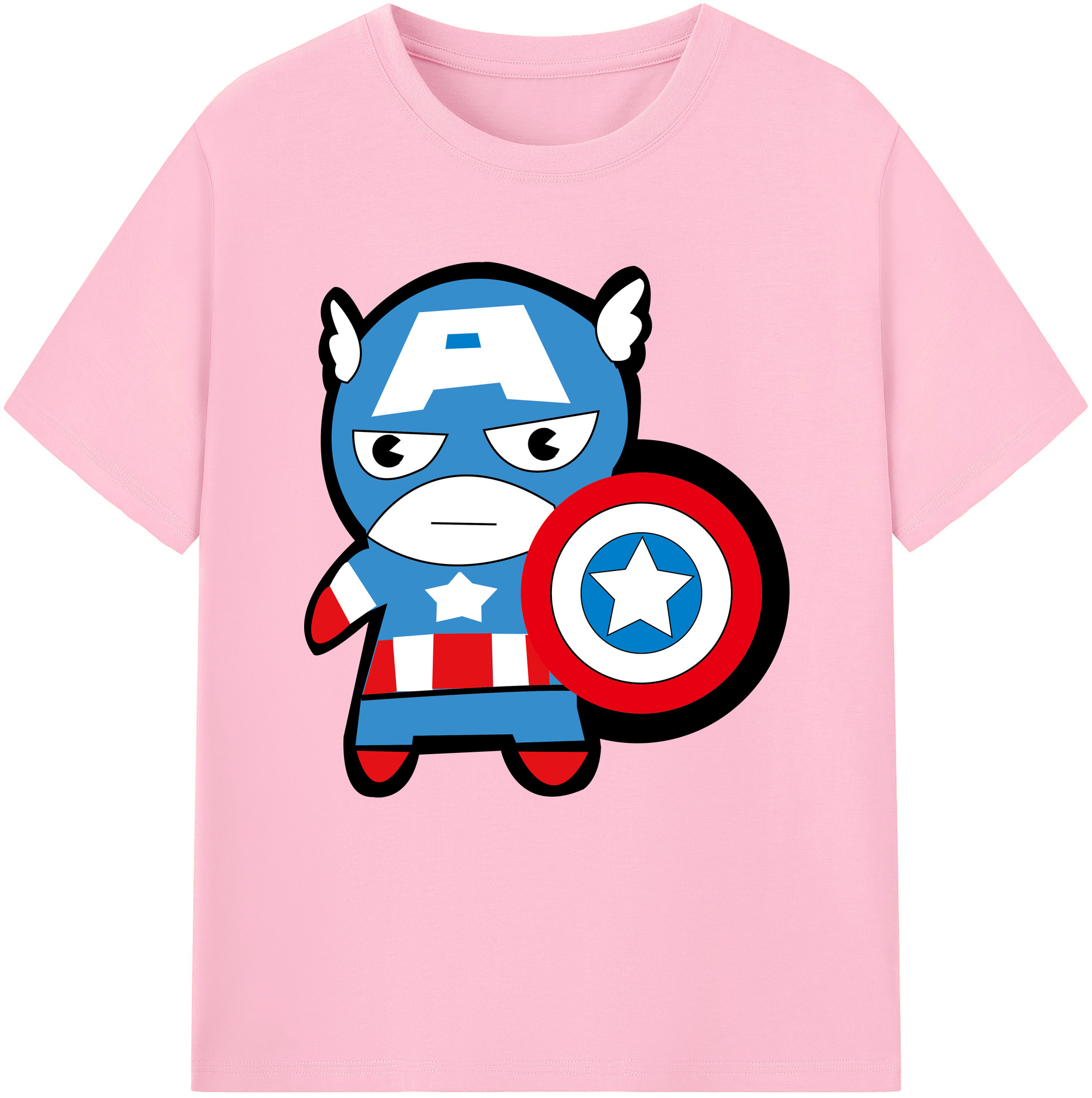 （画像用） アベンジャーズ The Avengers 綿100％半袖Tシャツ（フロントプリント）