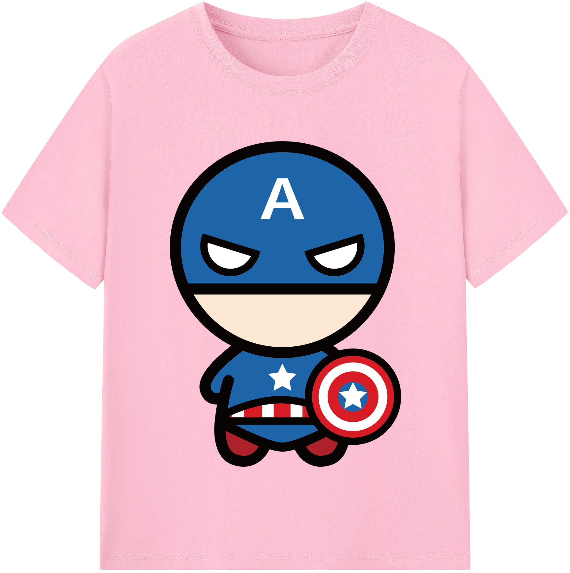 （画像用） アベンジャーズ The Avengers 綿100％半袖Tシャツ（フロントプリント）