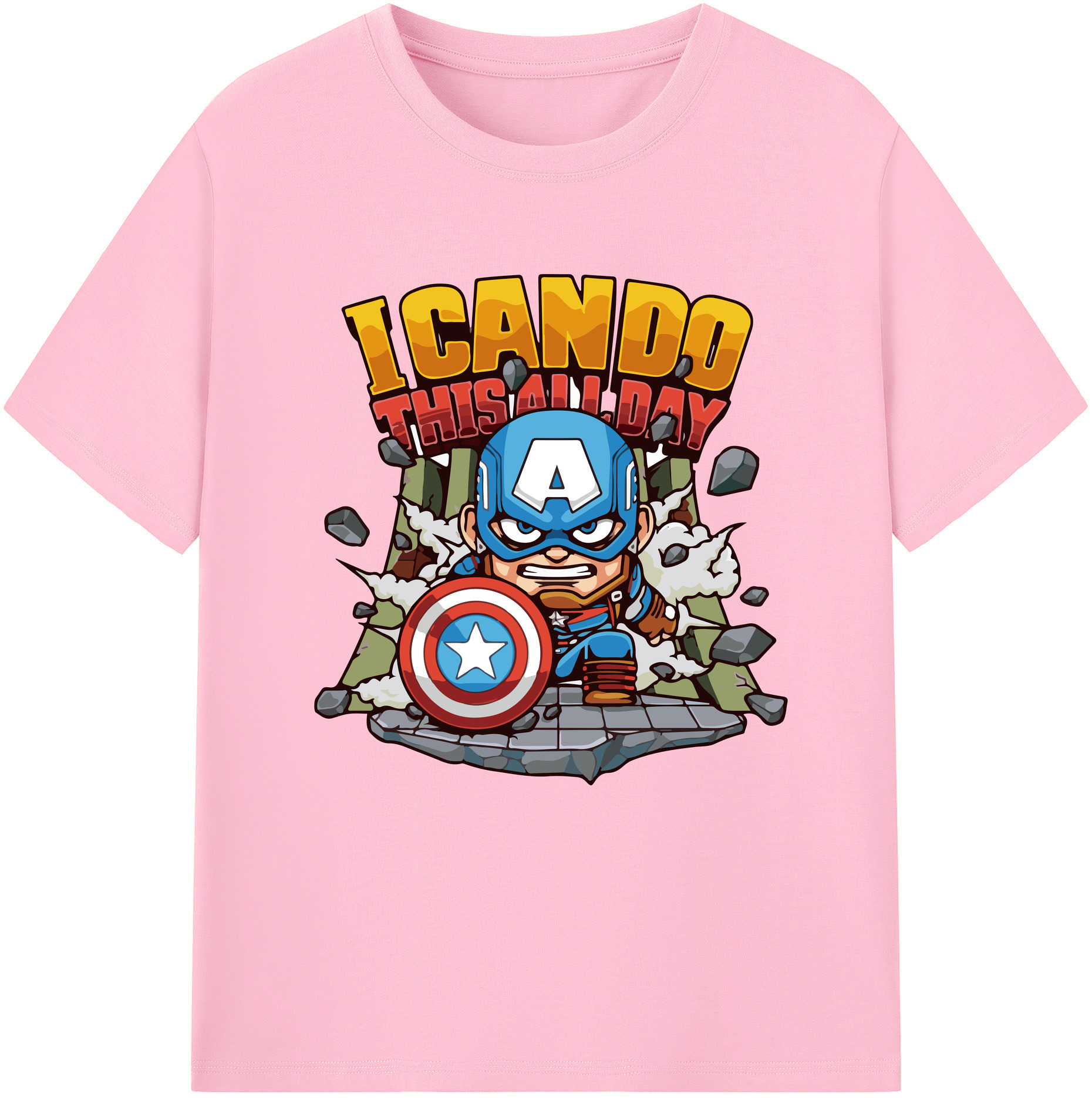 （画像用） アベンジャーズ The Avengers 綿100％半袖Tシャツ（フロントプリント）