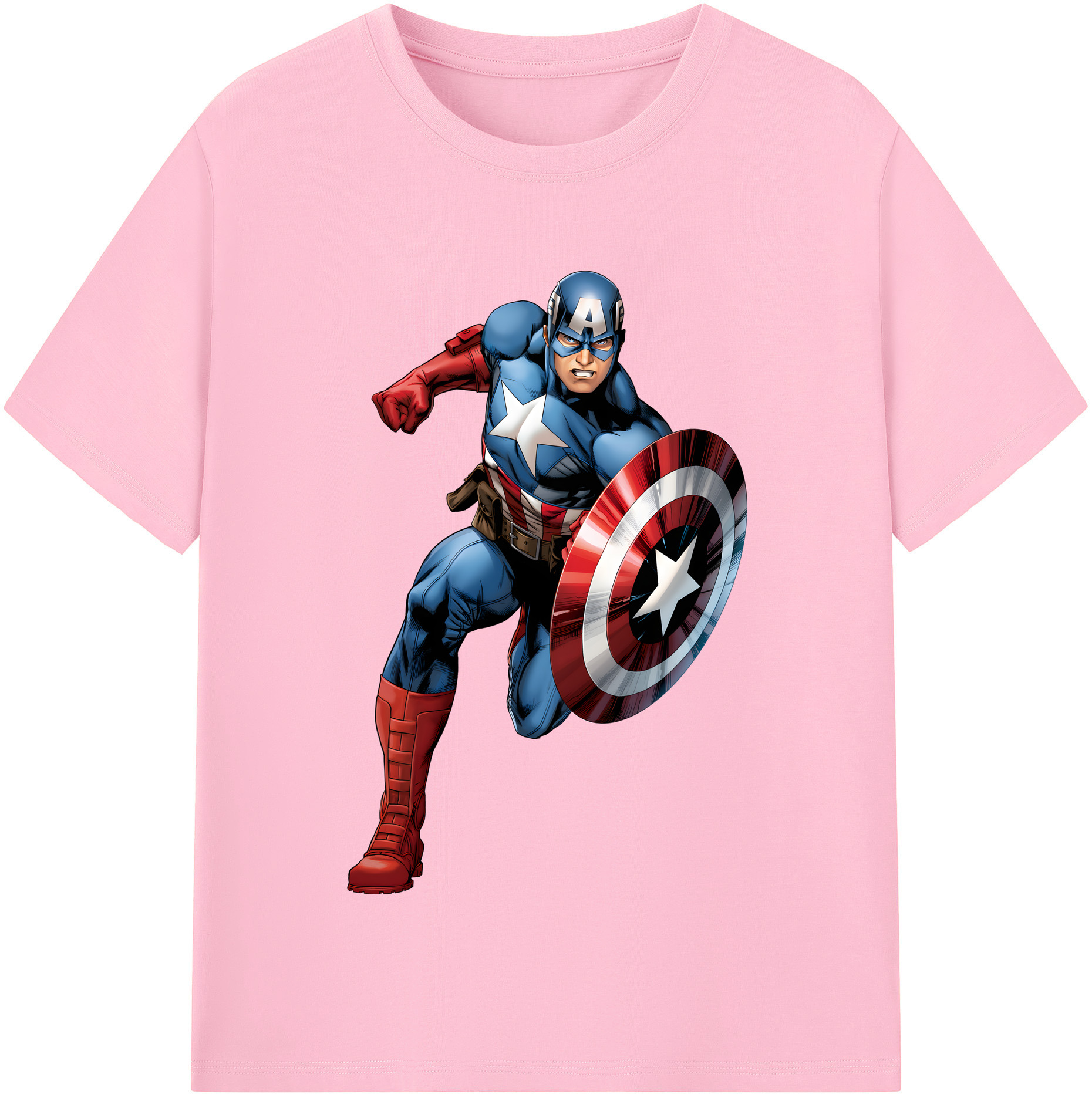 （画像用） アベンジャーズ The Avengers 綿100％半袖Tシャツ（フロントプリント）
