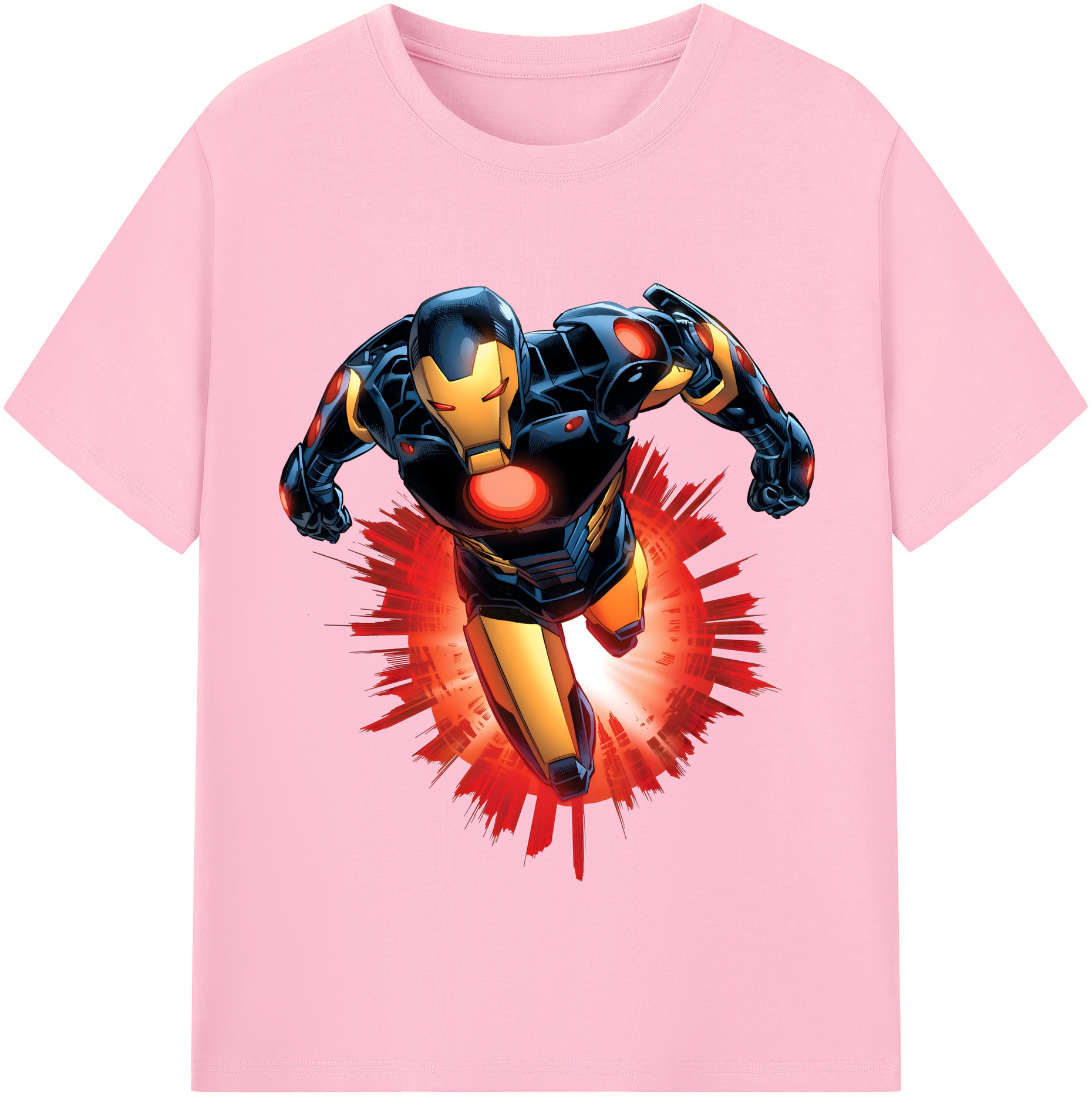 （画像用） アベンジャーズ The Avengers 綿100％半袖Tシャツ（フロントプリント）