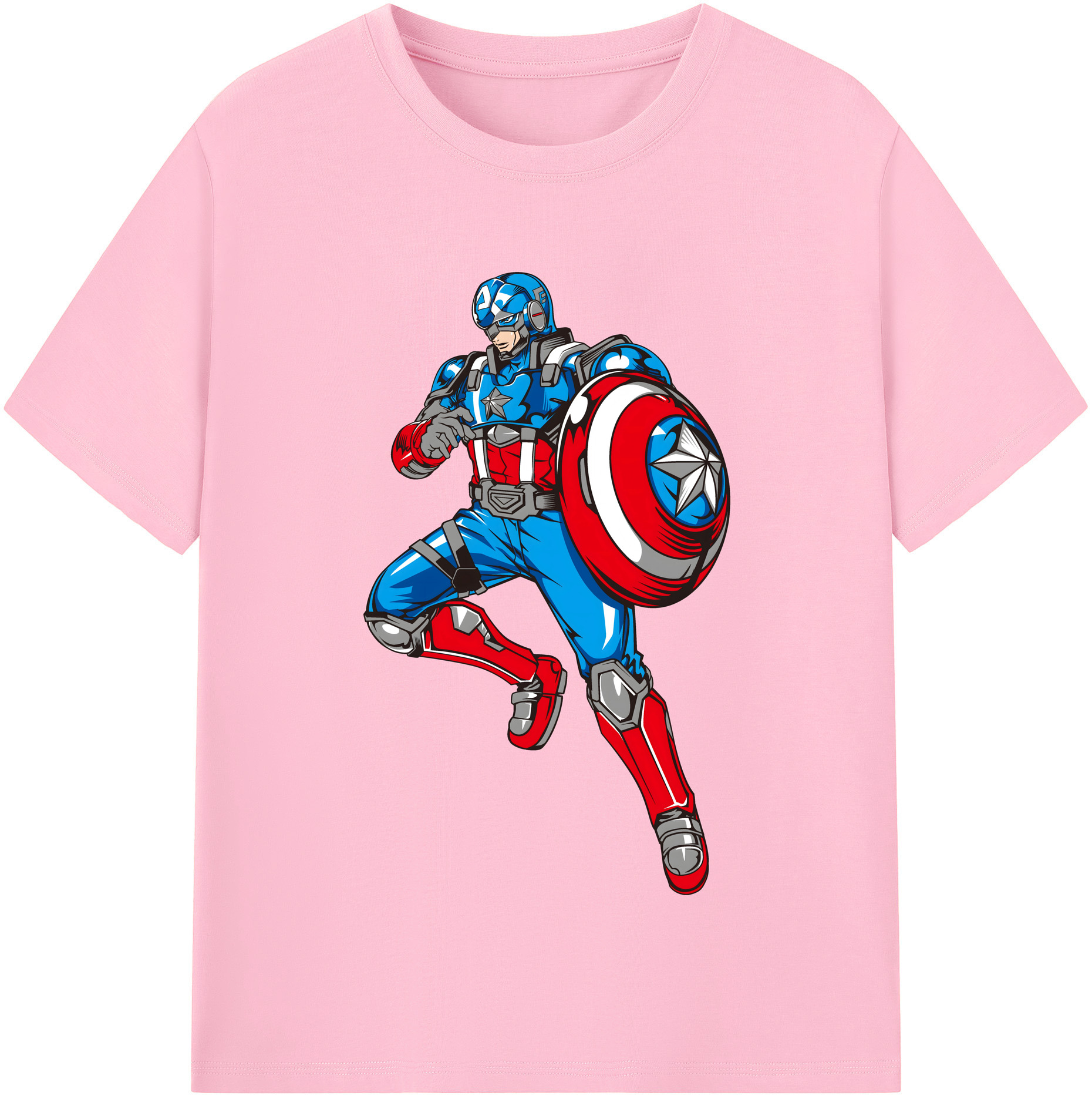 （画像用） アベンジャーズ The Avengers 綿100％半袖Tシャツ（フロントプリント）
