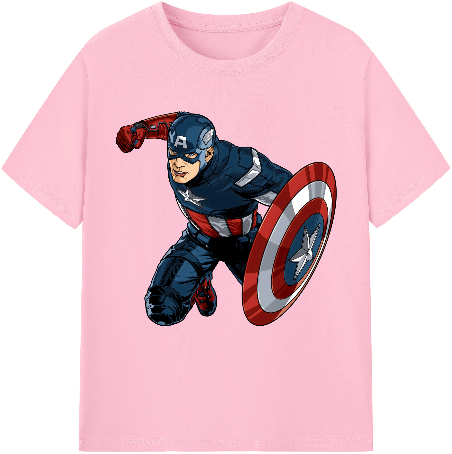 （画像用） アベンジャーズ The Avengers 綿100％半袖Tシャツ（フロントプリント）