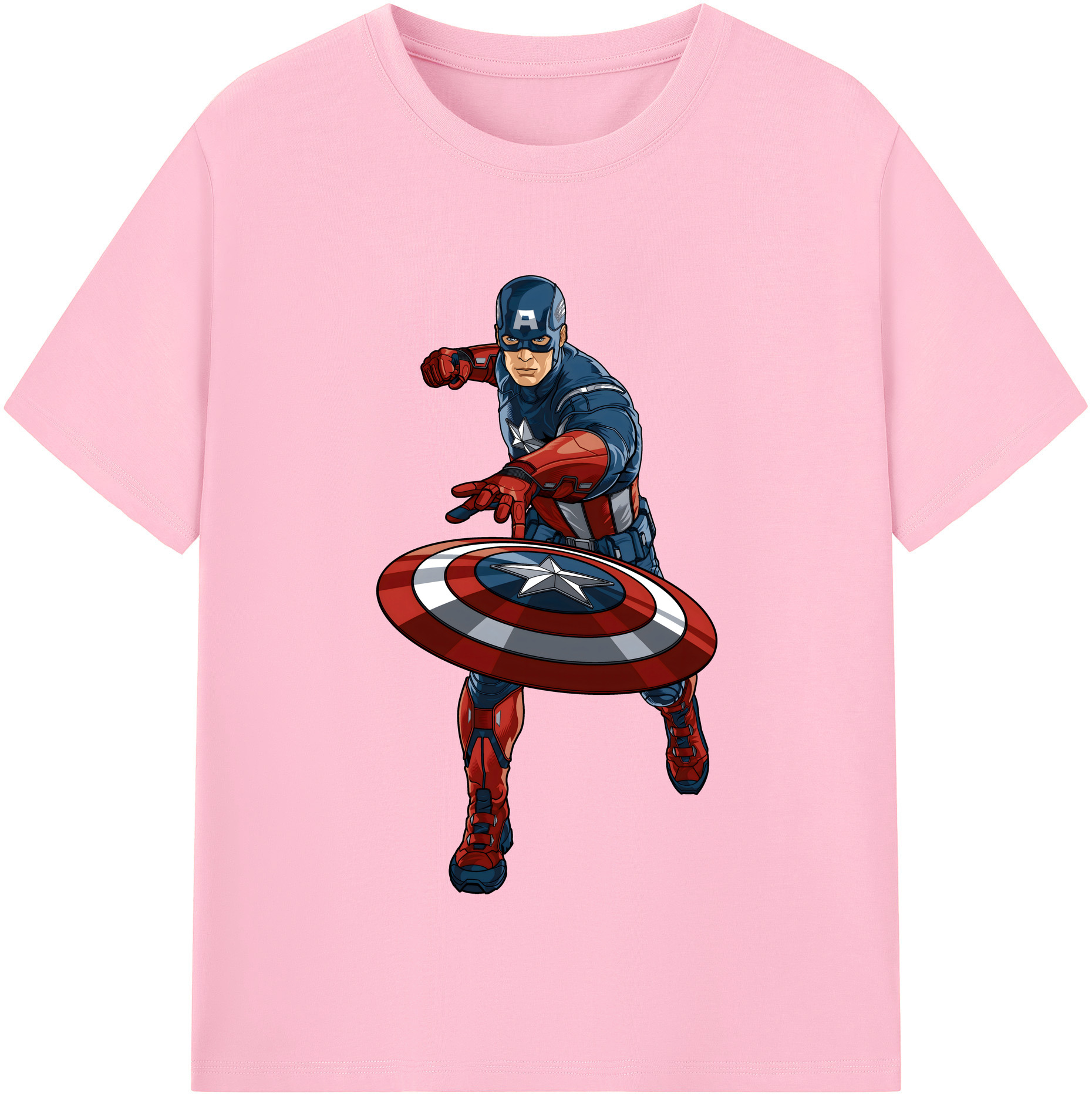 （画像用） アベンジャーズ The Avengers 綿100％半袖Tシャツ（フロントプリント）