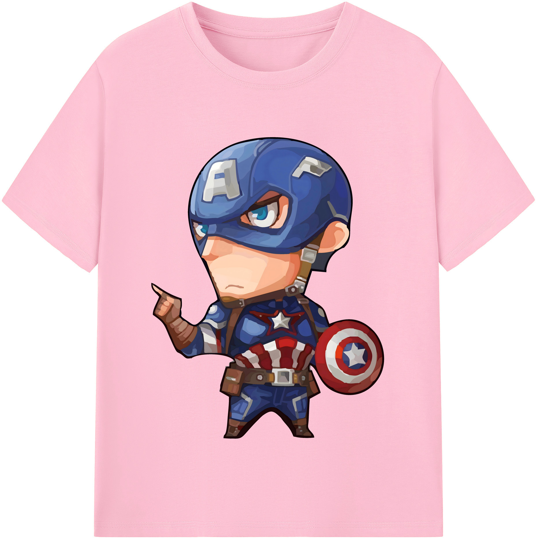 （画像用） アベンジャーズ The Avengers 綿100％半袖Tシャツ（フロントプリント）