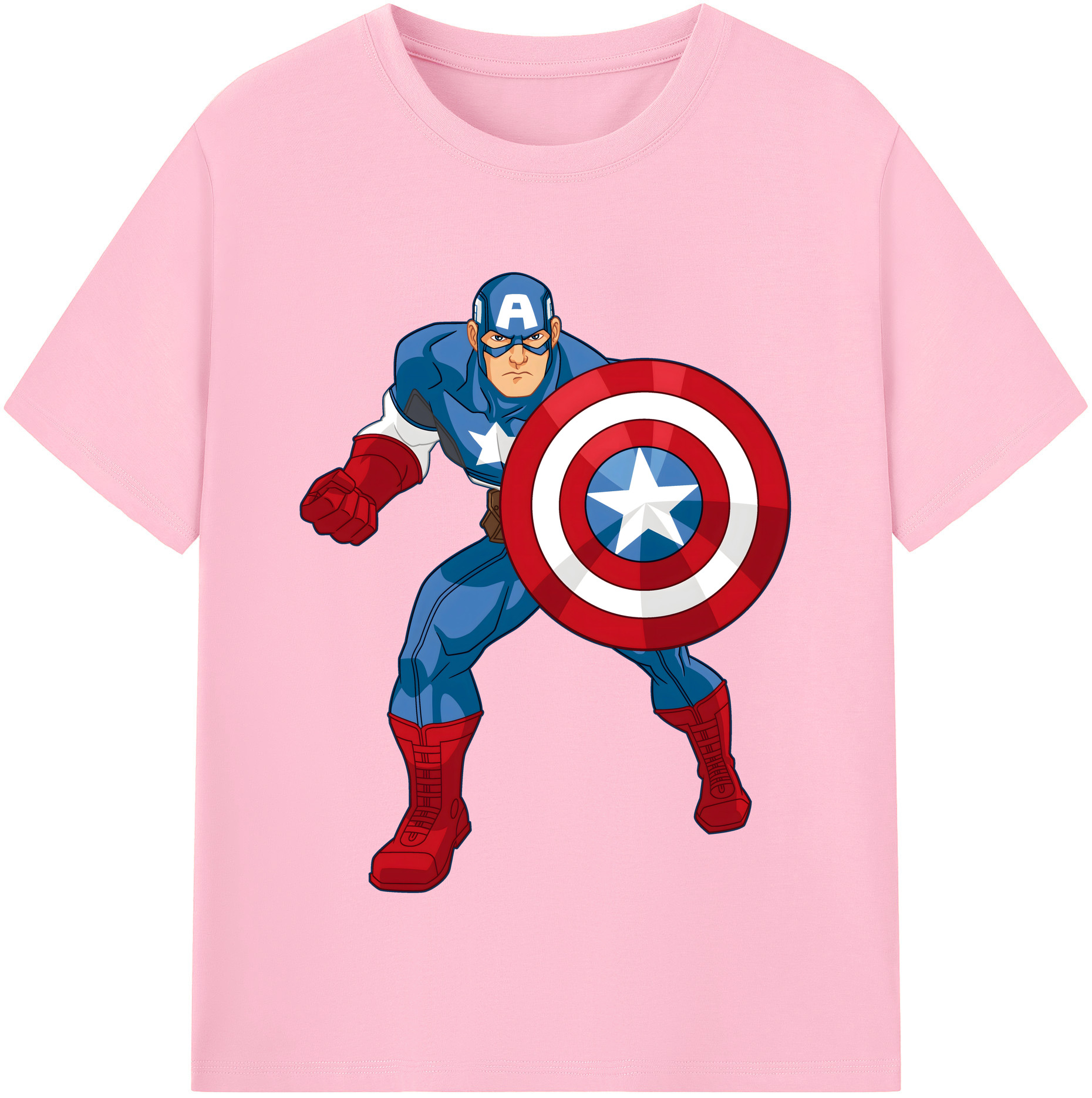 （画像用） アベンジャーズ The Avengers 綿100％半袖Tシャツ（フロントプリント）