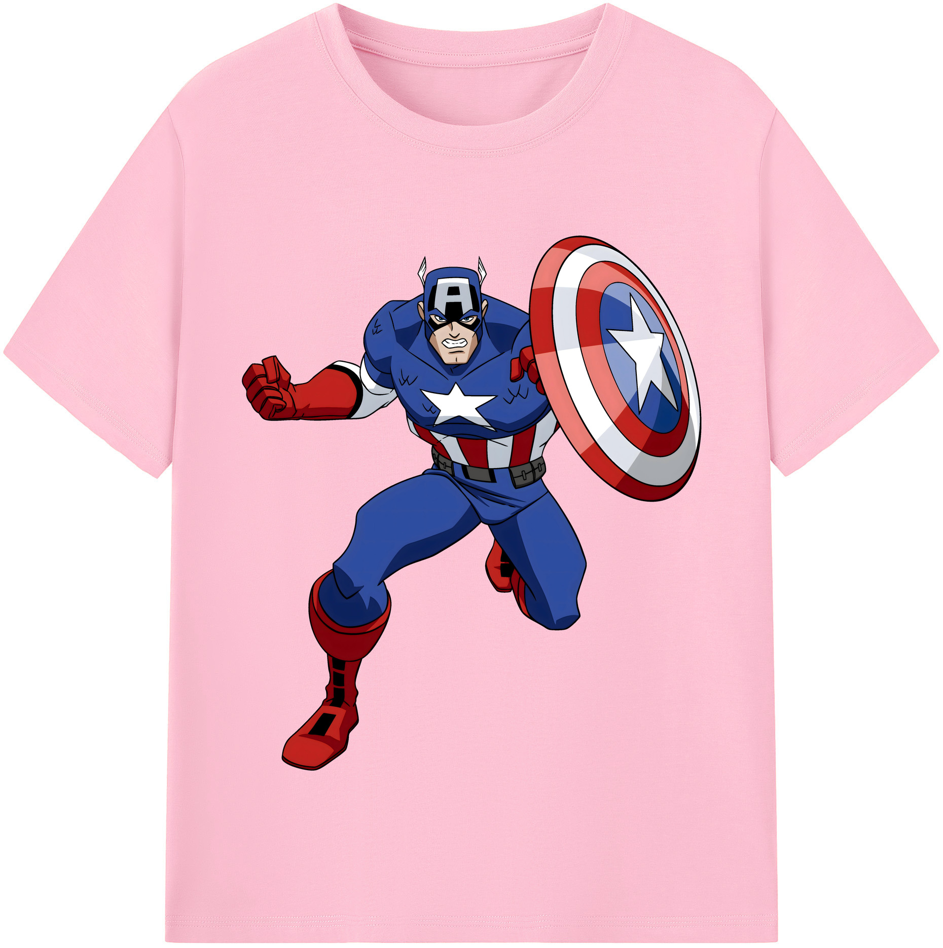 （画像用） アベンジャーズ The Avengers 綿100％半袖Tシャツ（フロントプリント）