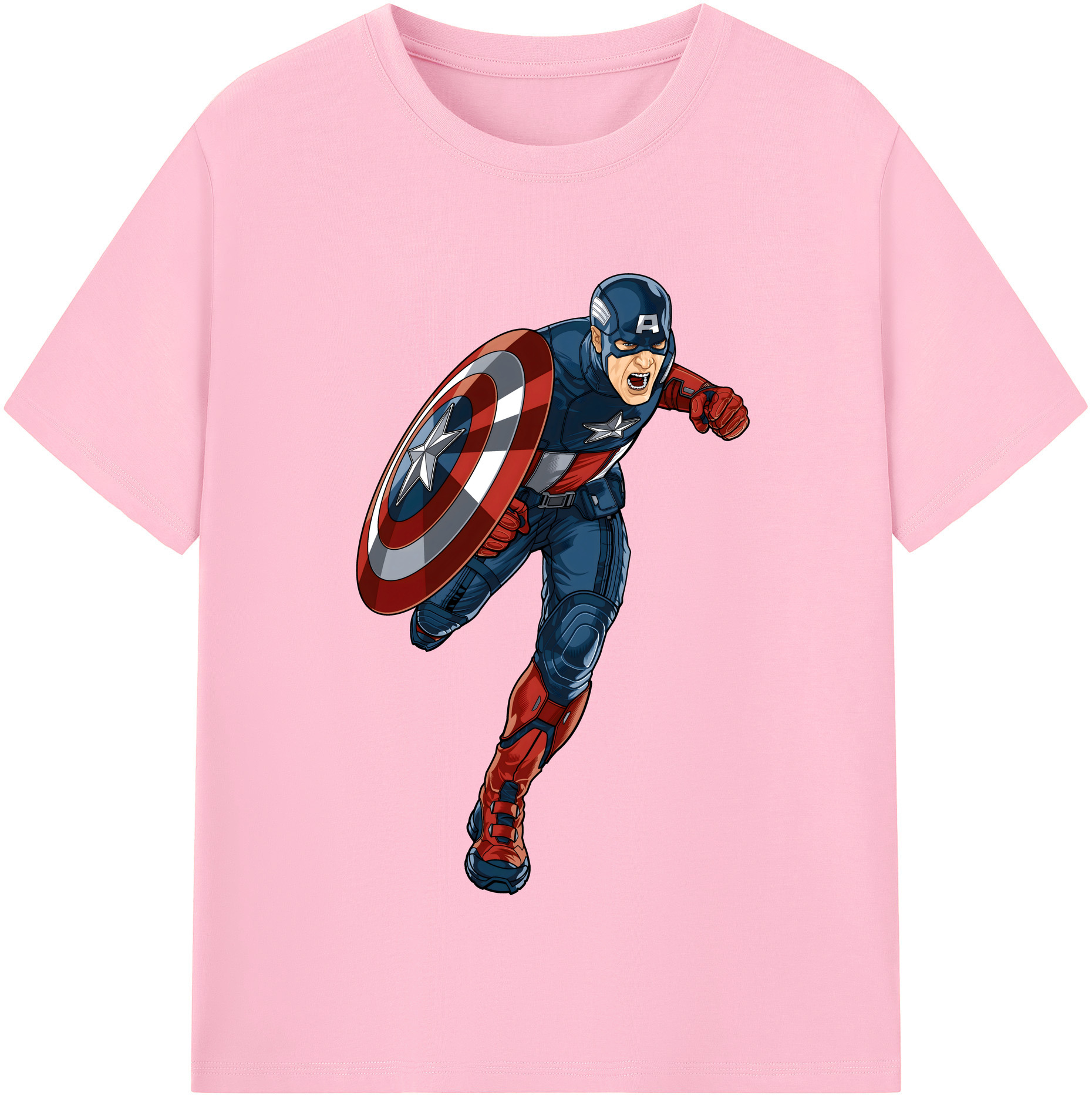 （画像用） アベンジャーズ The Avengers 綿100％半袖Tシャツ（フロントプリント）