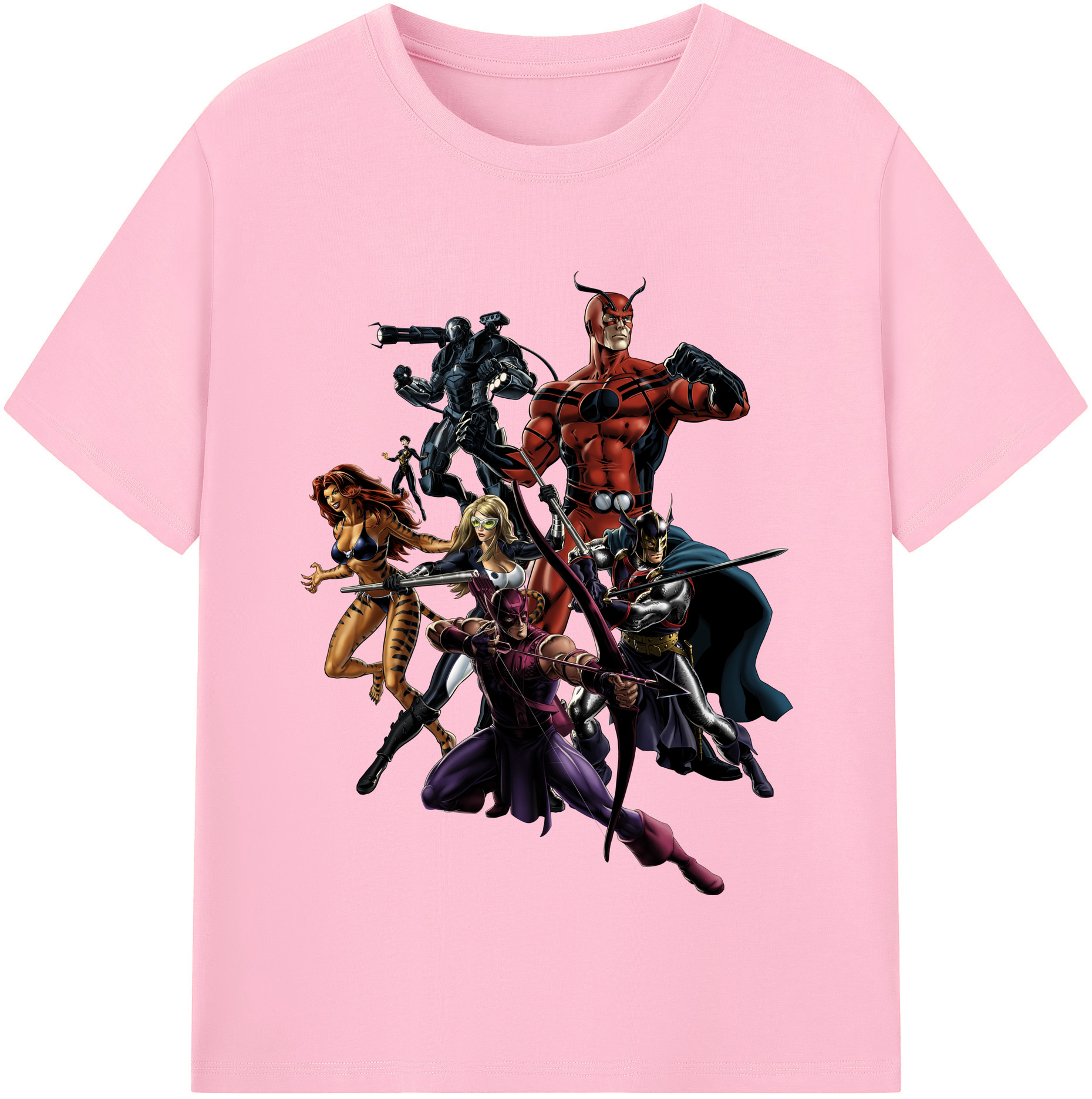（画像用） アベンジャーズ The Avengers 綿100％半袖Tシャツ（フロントプリント）