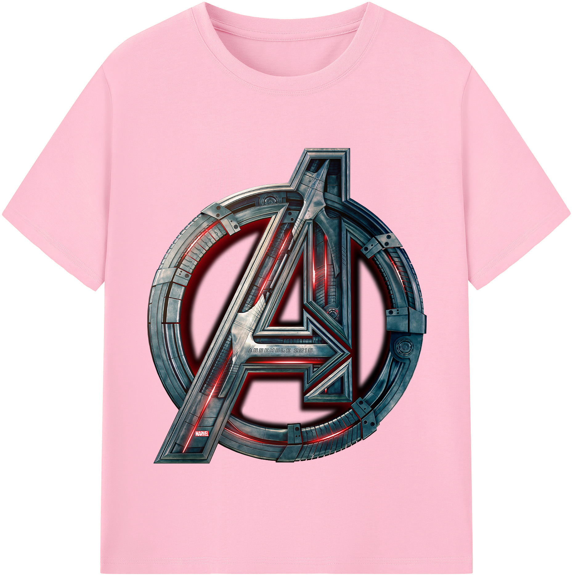 （画像用） アベンジャーズ The Avengers 綿100％半袖Tシャツ（フロントプリント）