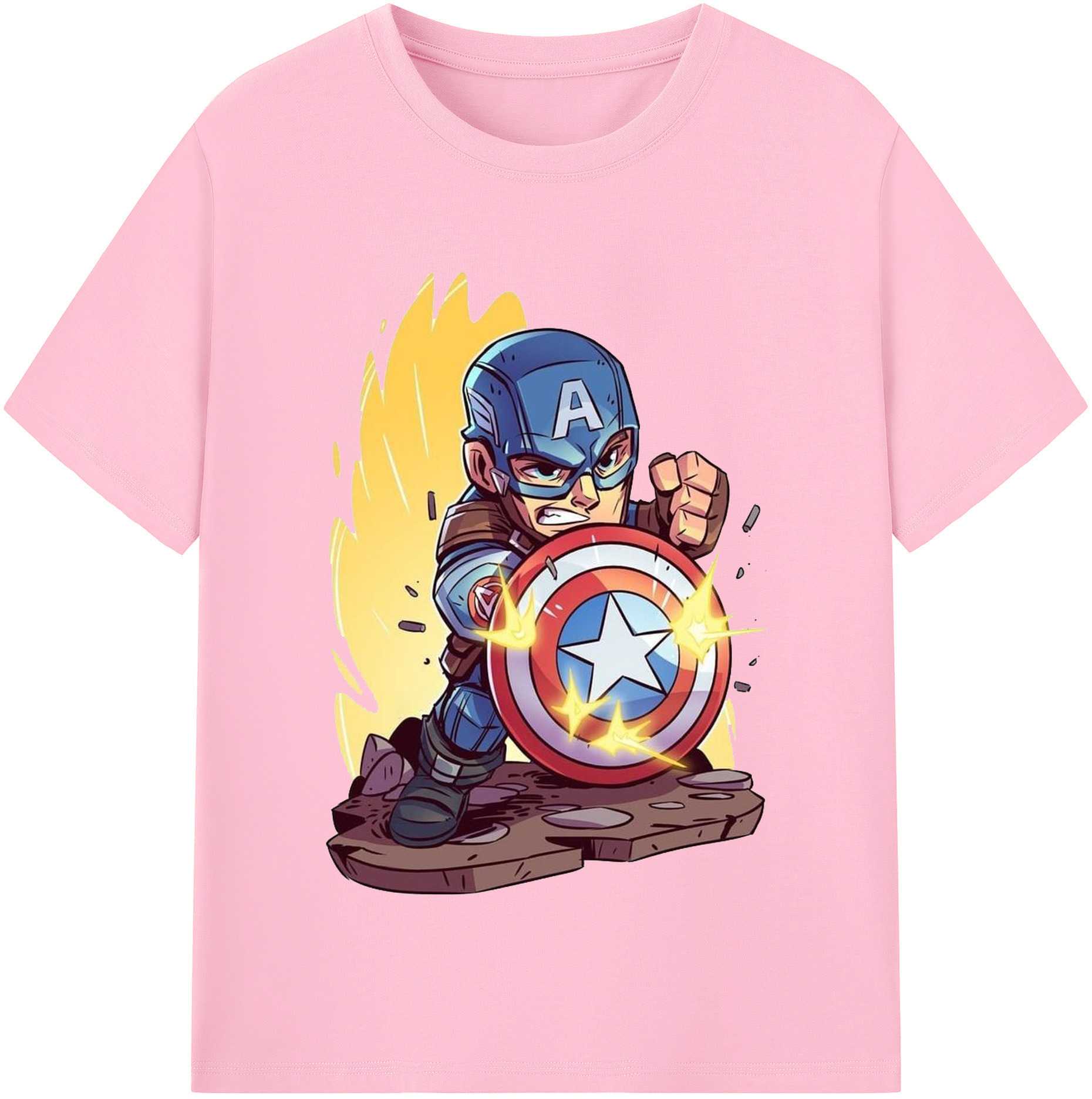 （画像用） アベンジャーズ The Avengers 綿100％半袖Tシャツ（フロントプリント）