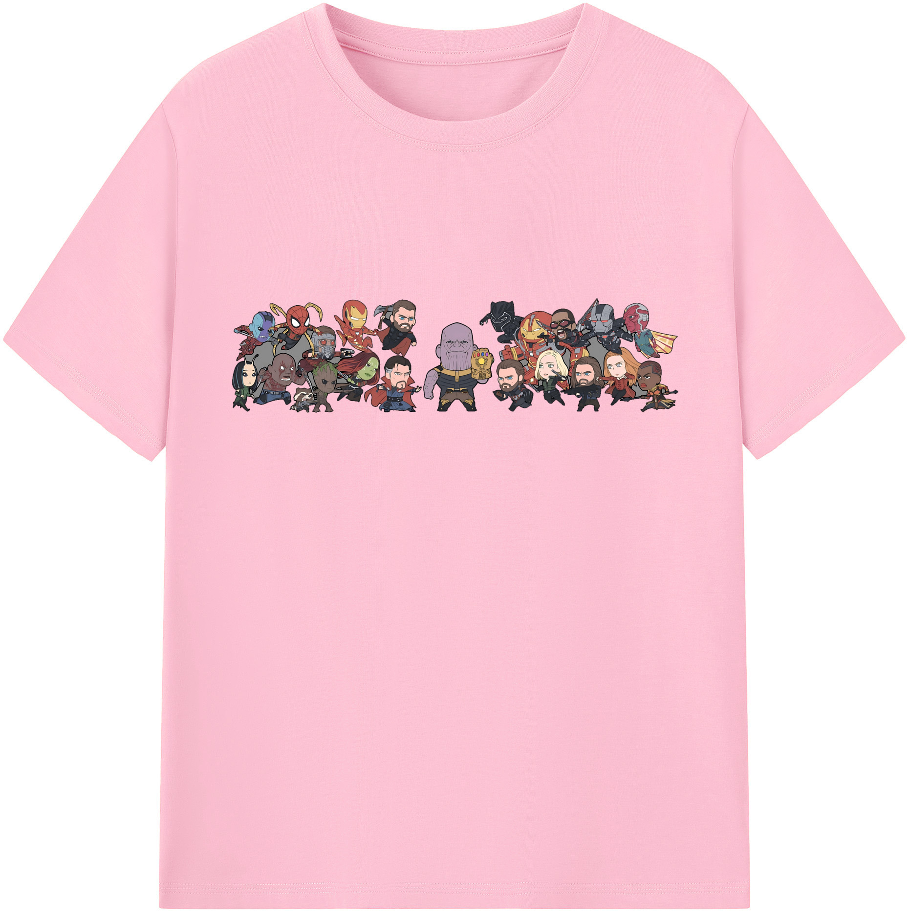 （画像用） アベンジャーズ The Avengers 綿100％半袖Tシャツ（フロントプリント）