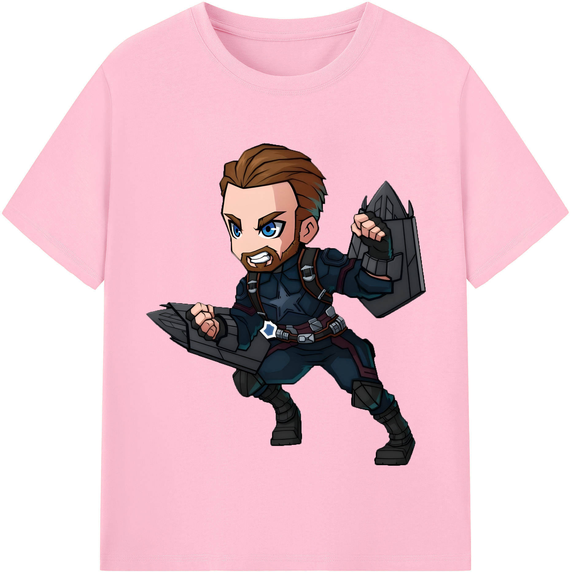 （画像用） アベンジャーズ The Avengers 綿100％半袖Tシャツ（フロントプリント）