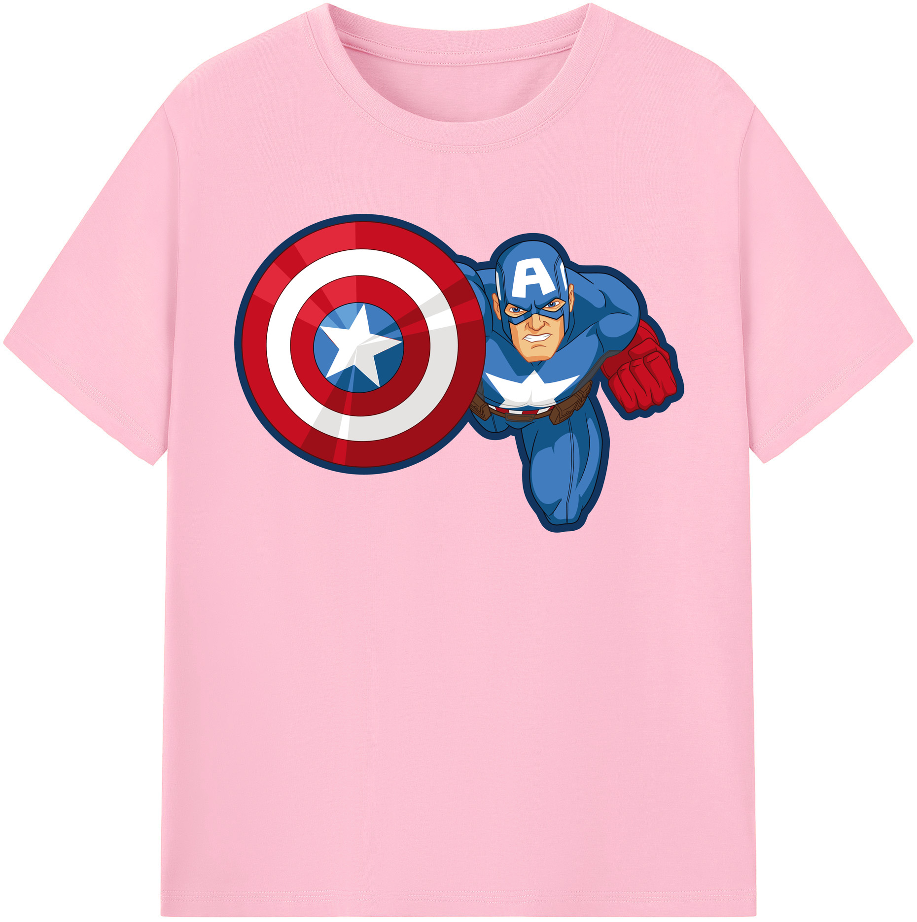 （画像用） アベンジャーズ The Avengers 綿100％半袖Tシャツ（フロントプリント）
