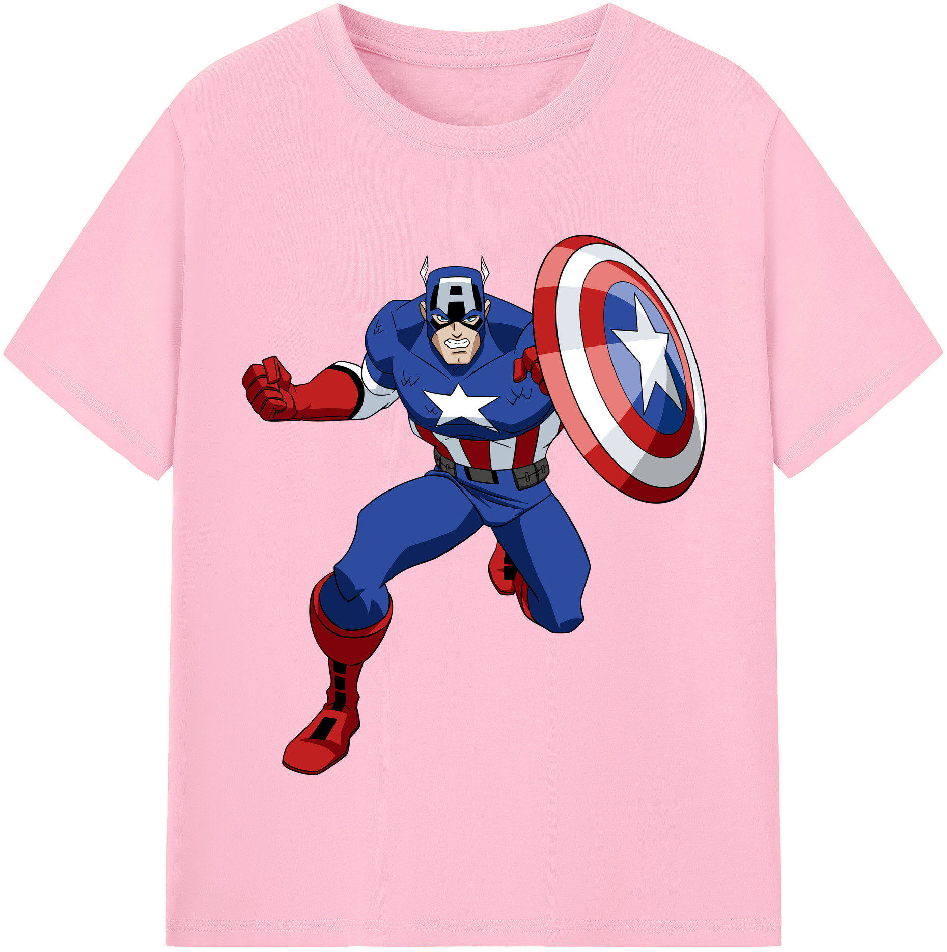 （画像用） アベンジャーズ The Avengers 綿100％半袖Tシャツ（フロントプリント）