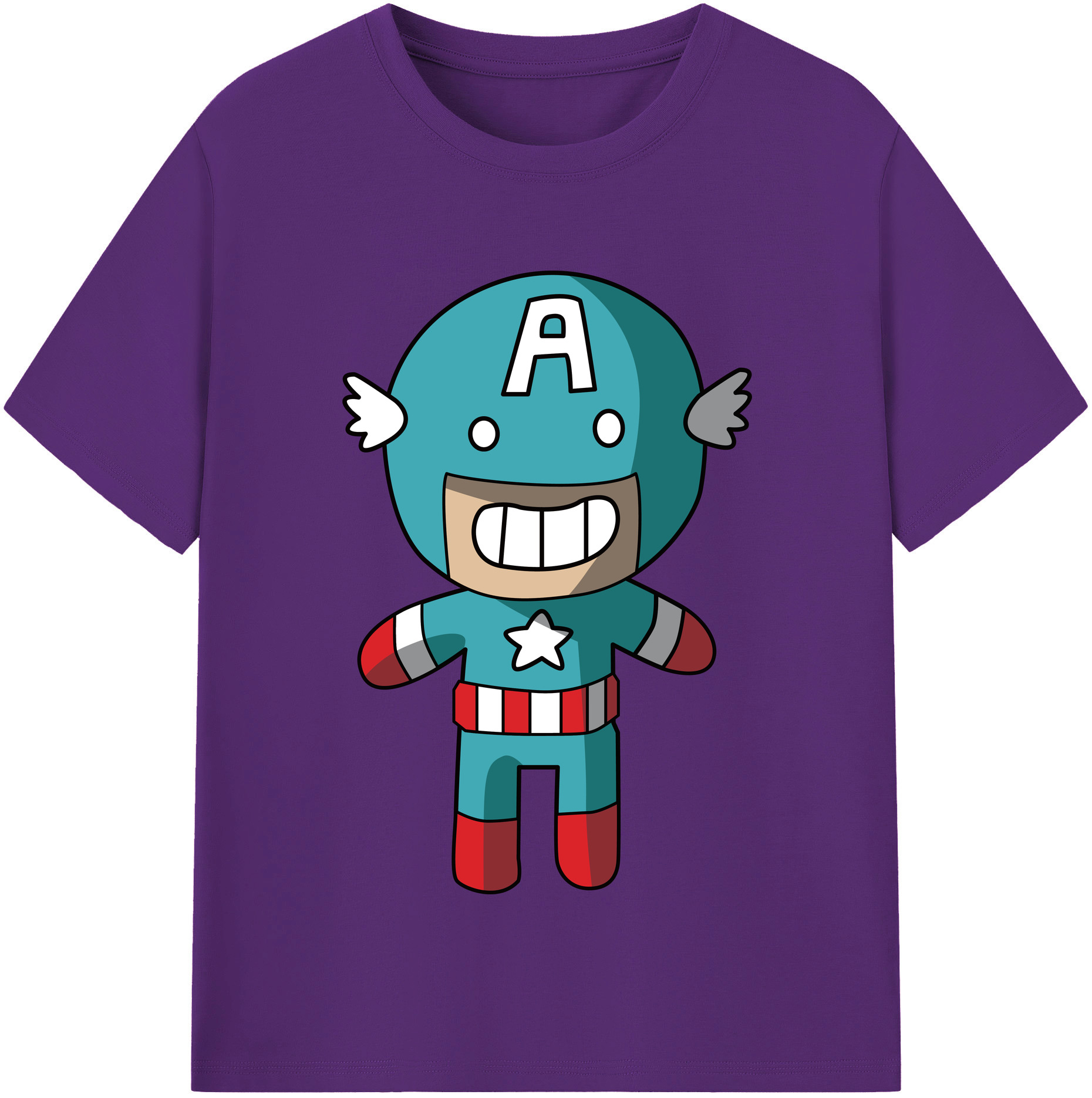 （画像用） アベンジャーズ The Avengers 綿100％半袖Tシャツ（フロントプリント）